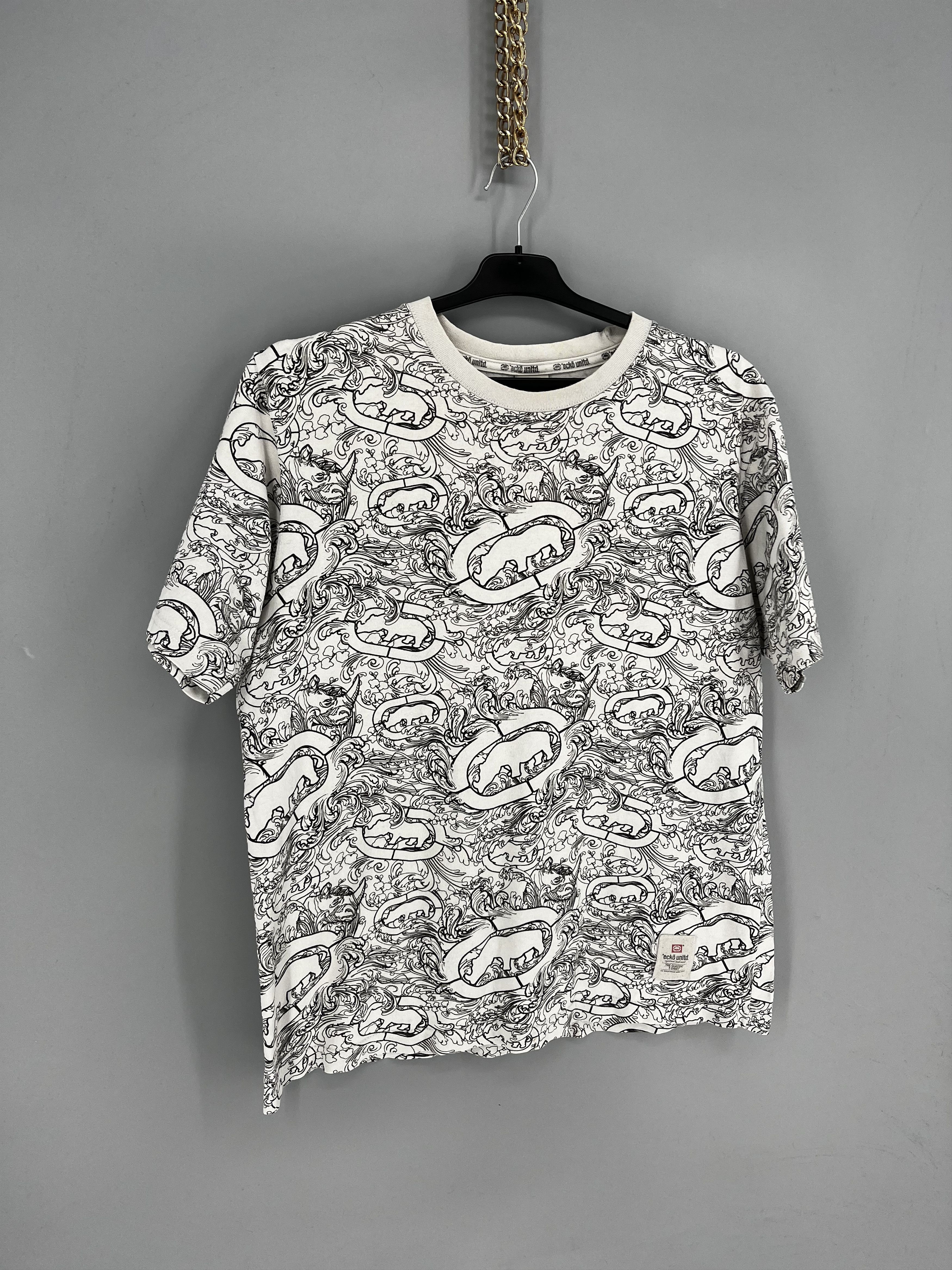 Ecko Unltd. Y2K Ecko Unltd Monogram Web Graphic Rap T Shirt Size US M / EU 48-50 / 2 - 2 Thumbnail