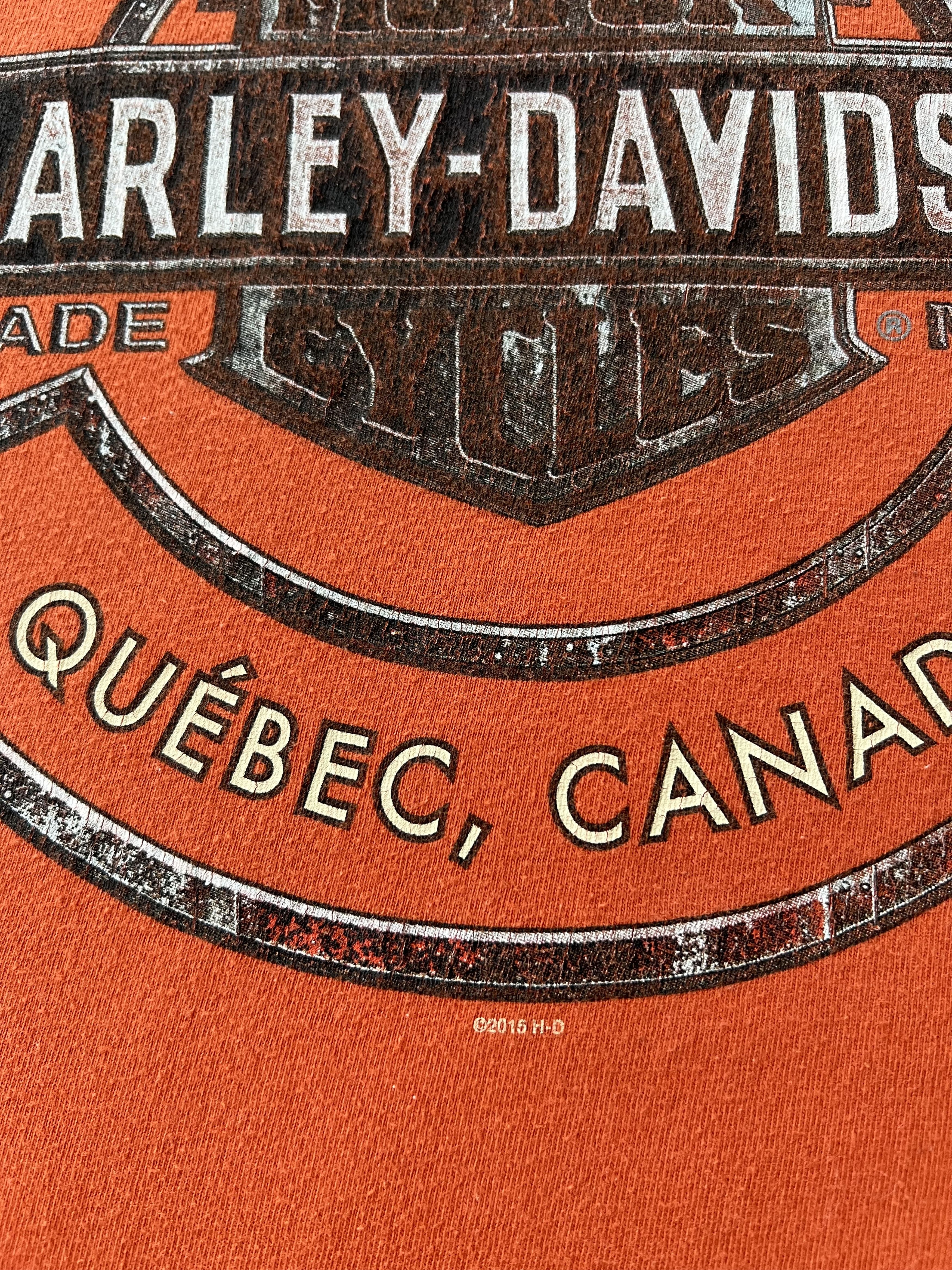 Harley Davidson Vintage 2015 Harley Davidson Quebec Canada T-shirt Size US L / EU 52-54 / 3 - 15 Thumbnail