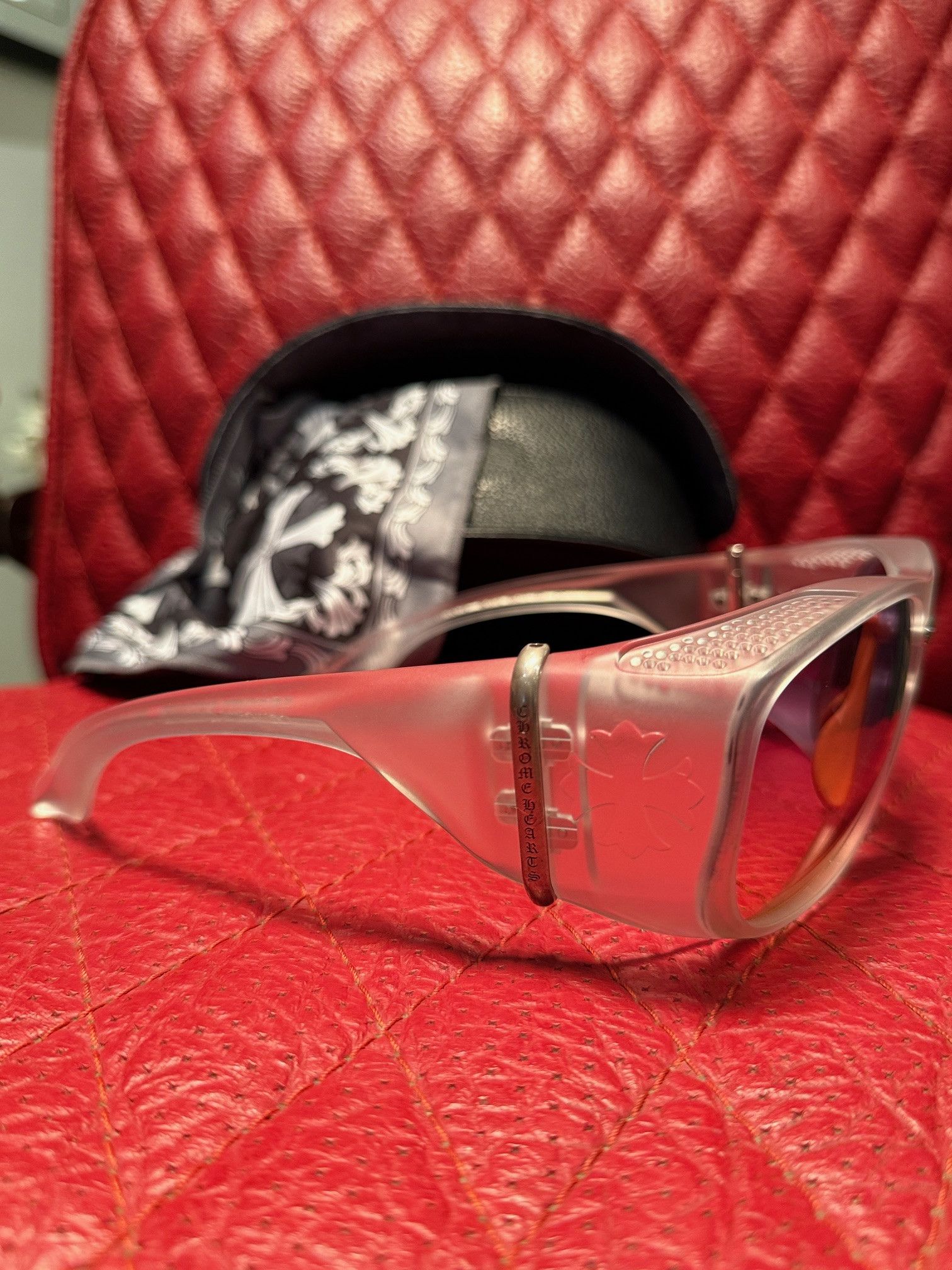 Chrome Hearts Chrome Hearts Lo Rita Shield Sunglasses Size ONE SIZE - 5 Thumbnail