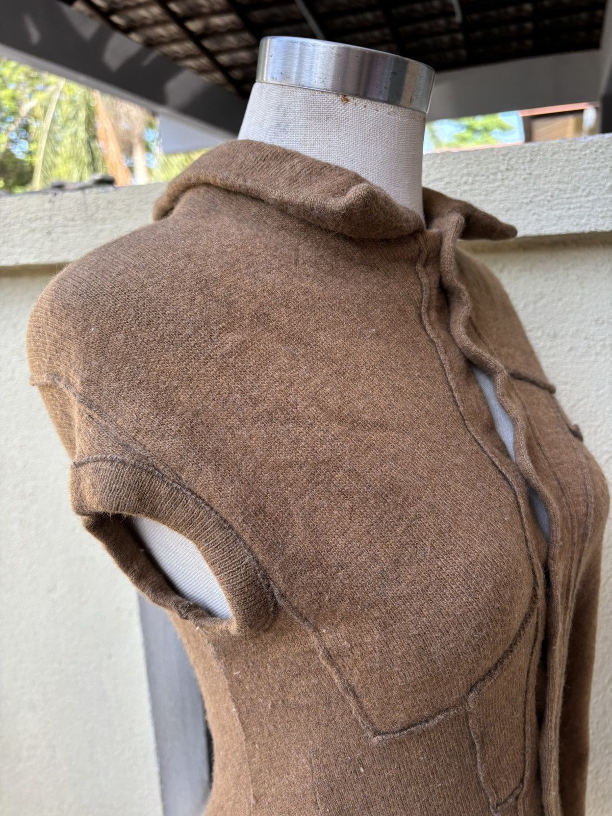 Yohji Yamamoto Reconstructed wool blouse Size M / US 6-8 / IT 42-44 - 8 Thumbnail