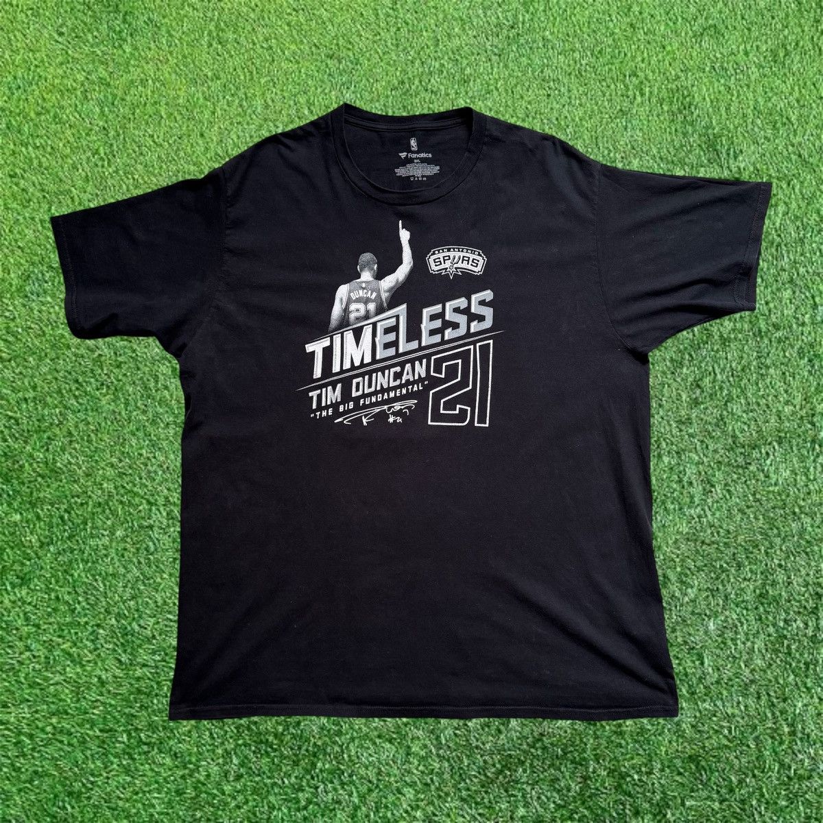 NBA Tim Duncan “The Big Fundamental” Career Resume Tee Size US XXL / EU 58 / 5 - 1 Thumbnail