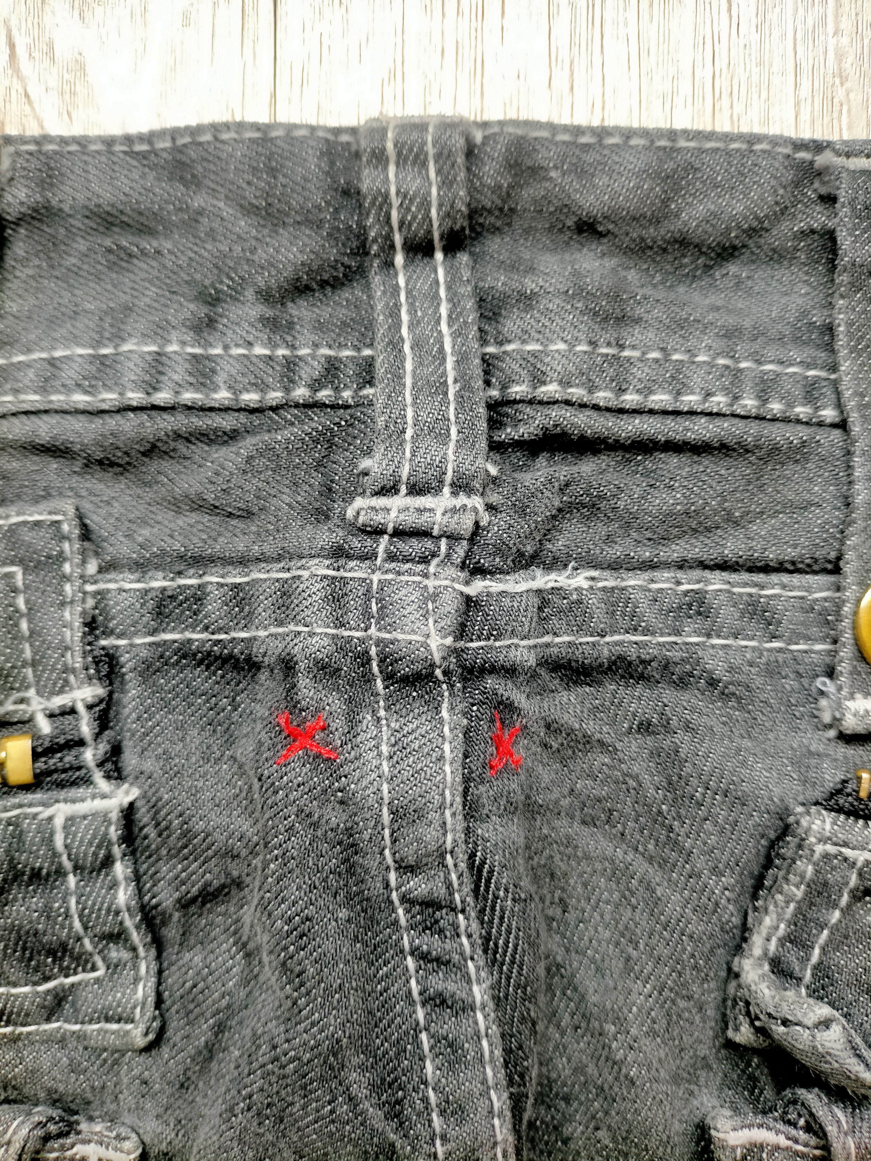 semanticdesign Semantic Design Multipocket Zipped Punk Style Black Jeans Size US 34 / EU 50 - 20 Thumbnail