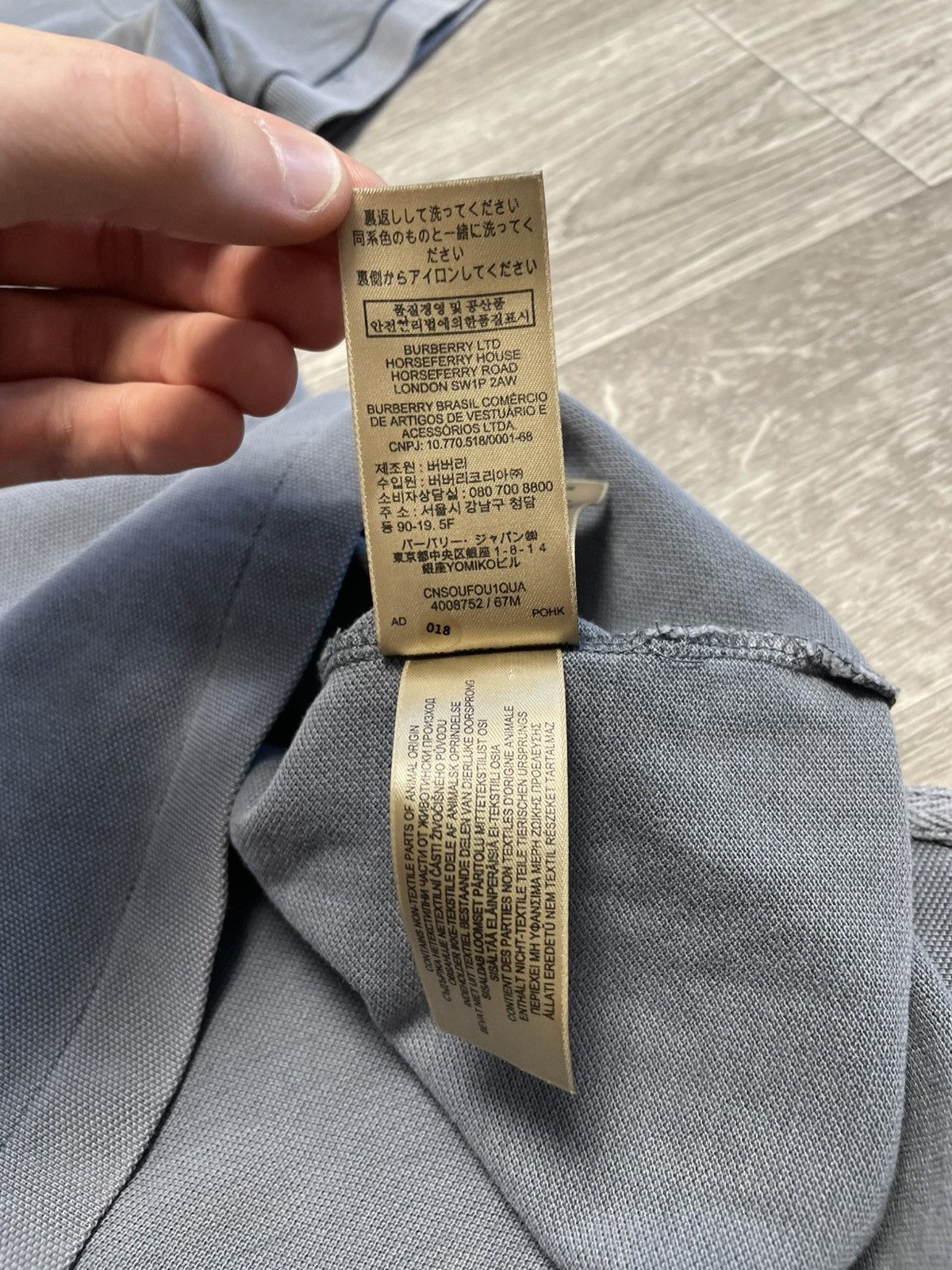 Burberry Burberry Brit Metallic Logo Polo Shirt Size US L / EU 52-54 / 3 - 14 Thumbnail