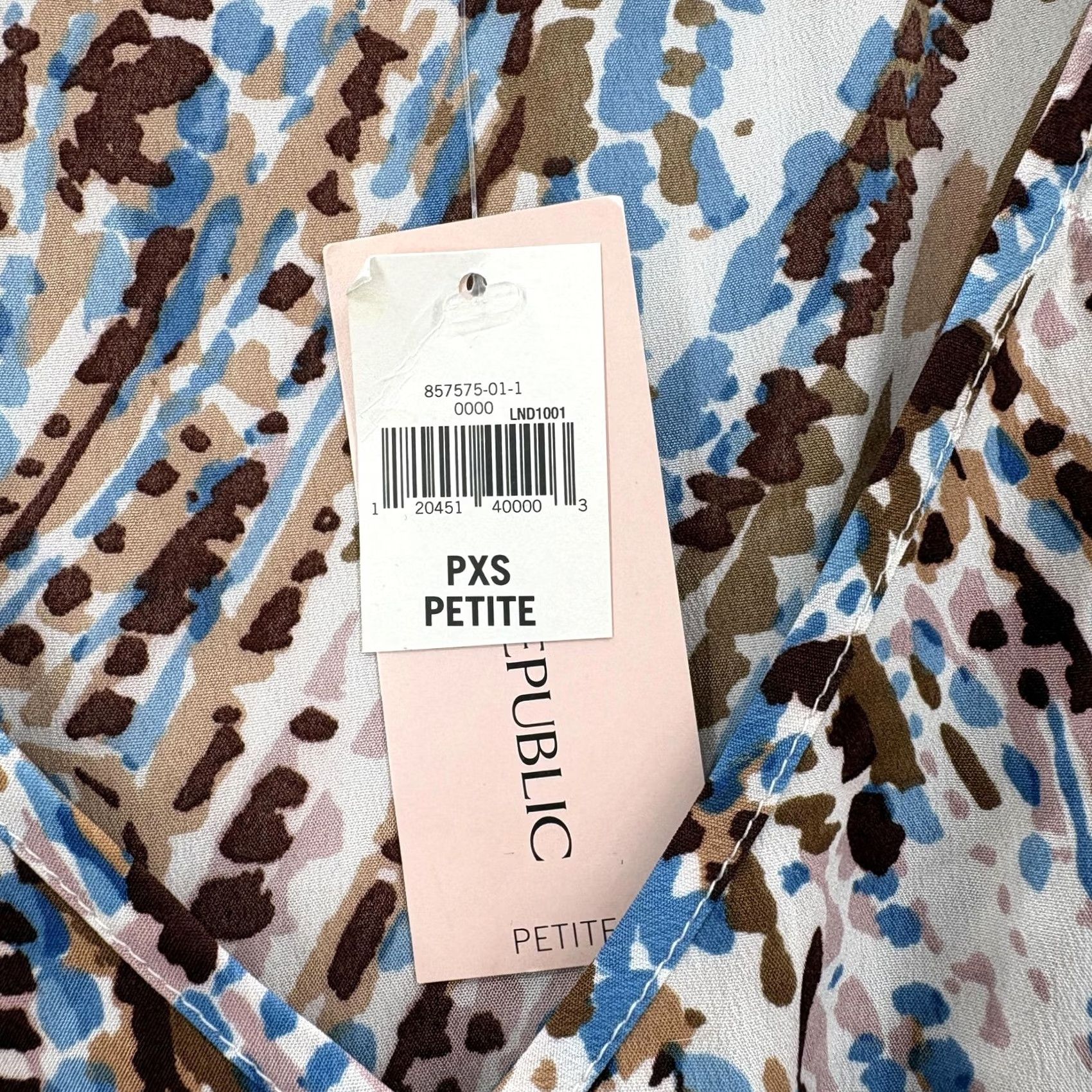 Banana Republic VINTAGE Banana Republic Shirt Womens Extra Small Petite Abstract Print Sleeveless Top Size XS / US 0-2 / IT 36-38 - 3 Thumbnail