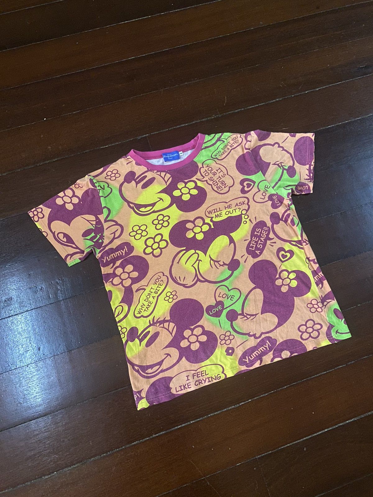 Disney × Mickey Mouse × Vintage Vintage disney tokyo resort minnie mouse full print T-Shirt Size US M / EU 48-50 / 2 - 3 Thumbnail