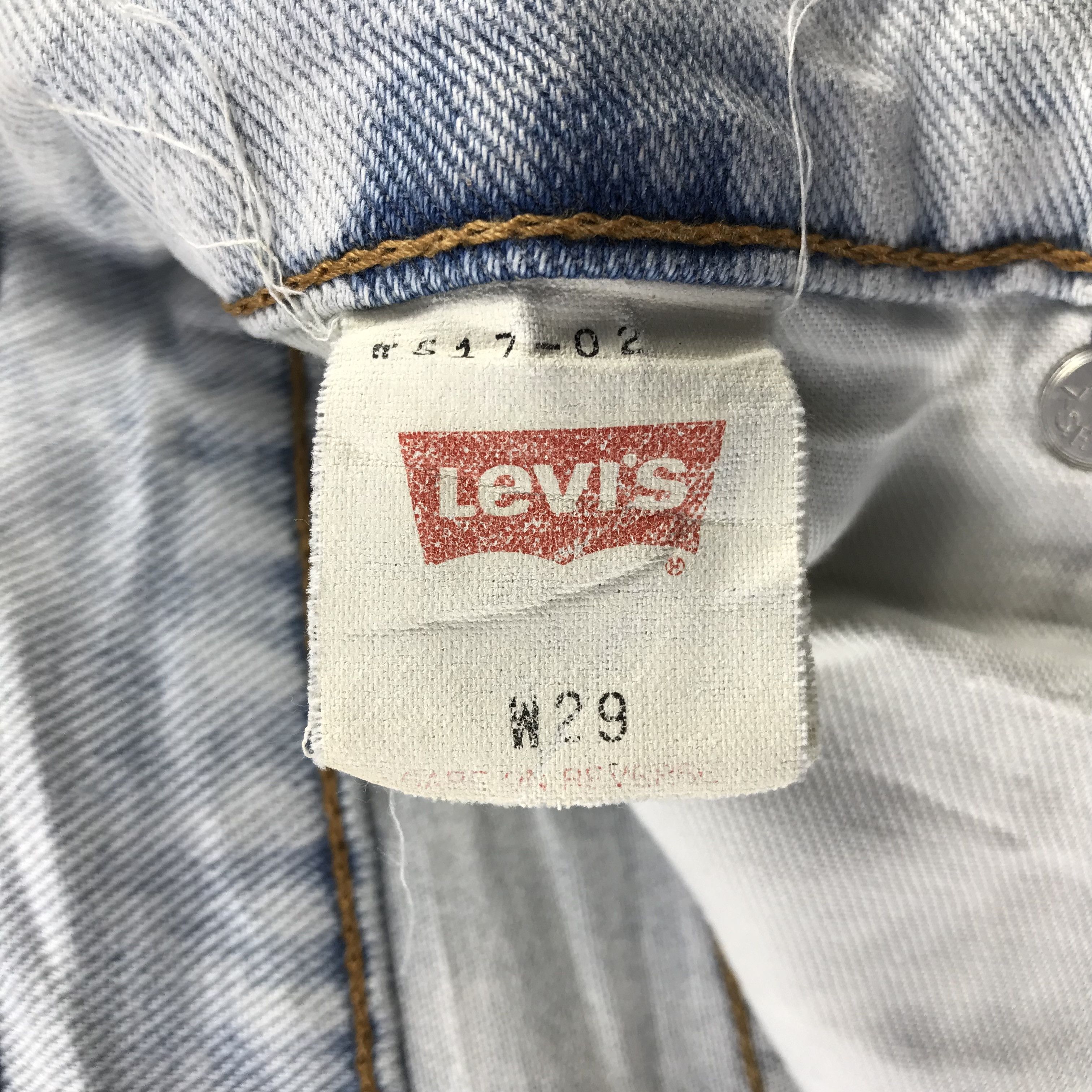 Levi's Vintage Levis 517 Jeans Faded Blue Short Pants KJ3453 Size US 27 - 11 Thumbnail