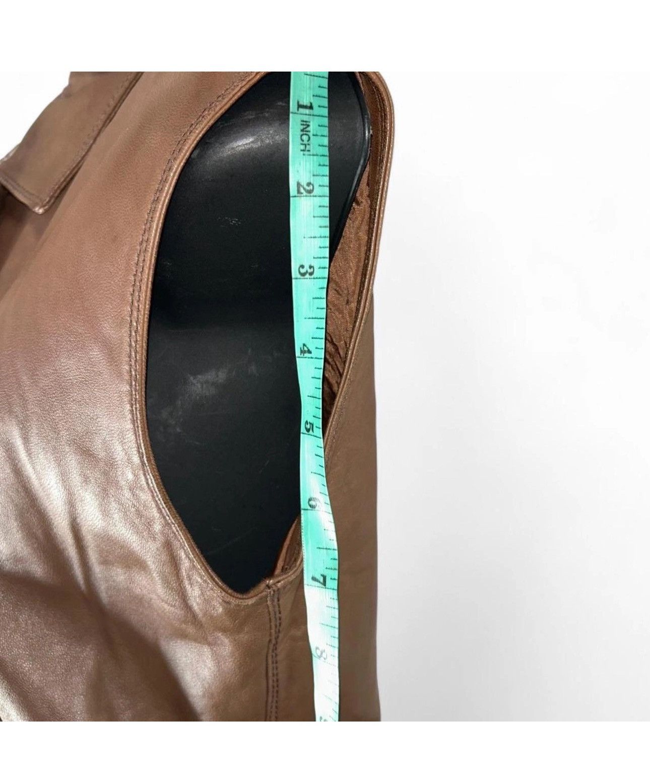 Versace Gianni Versace 80s Rare Vintage Brown Biker leather vest Size ONE SIZE - 10 Thumbnail