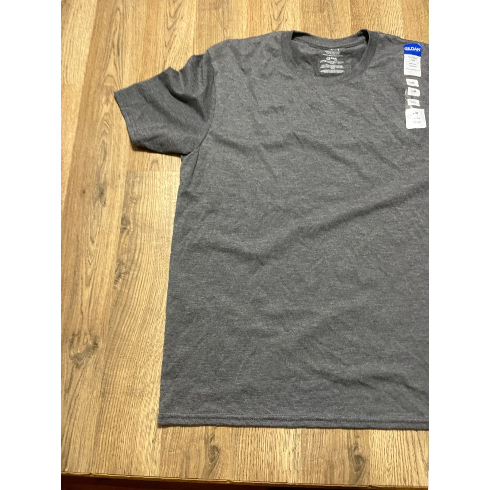 Gildan Gildan Shirt Men's Large Gray Crew Neck Tri Blend NWT Size L / US 10 / IT 46 - 3 Thumbnail