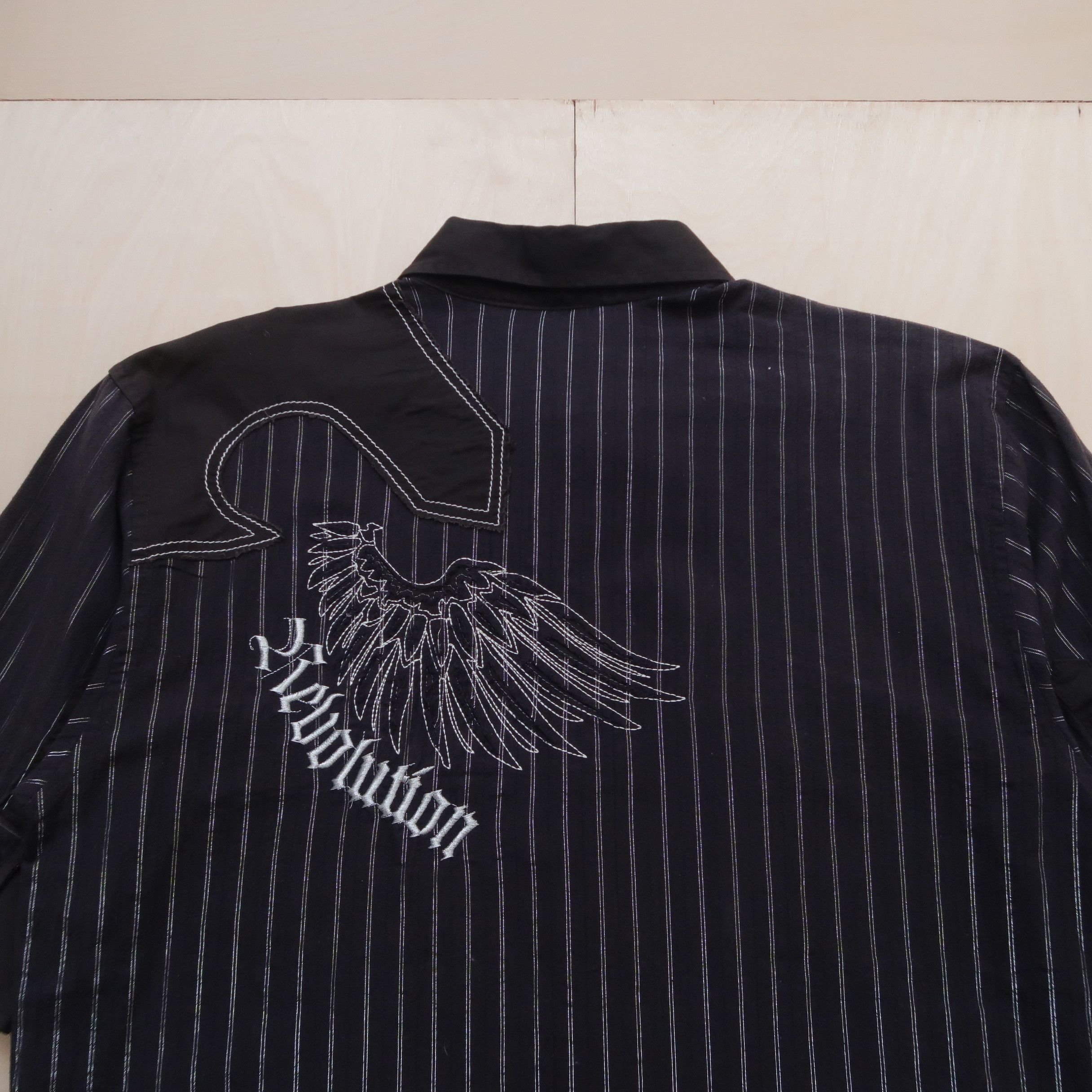 Hysteric Glamour 1990s Oxygen Patchwork Shirt Punk Style Size US L / EU 52-54 / 3 - 14 Thumbnail