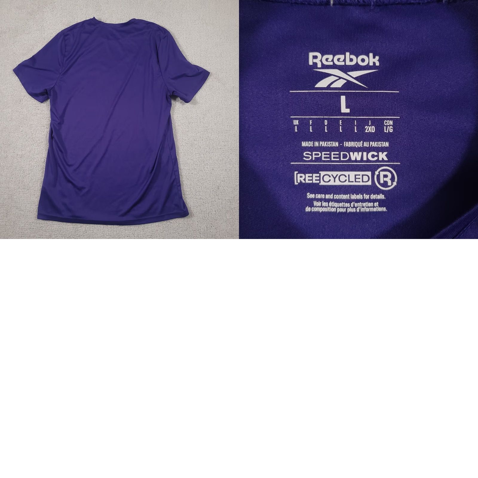 Reebok Reebok Speedwick T-Shirt Mens Large Blue Short Sleeve Athletic Dept. Dri Fit Gym Size US L / EU 52-54 / 3 - 8 Thumbnail
