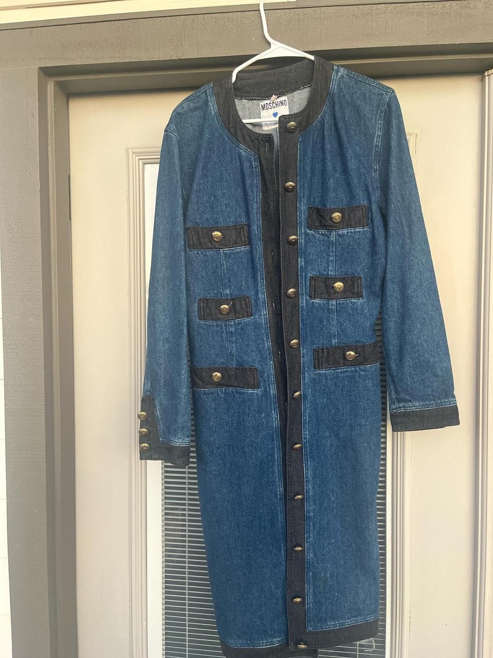 Moschino Rare- Vintage Moschino Malano Jean dress Size M / US 6-8 / IT 42-44 - 1 Thumbnail