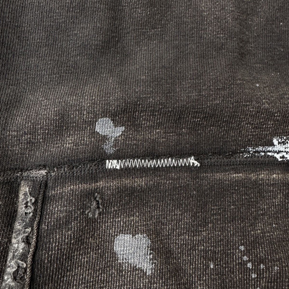 Kapital Trashed sunfade charcoal black hybrid hoodie sweatshirt vest Size US S / EU 44-46 / 1 - 7 Thumbnail