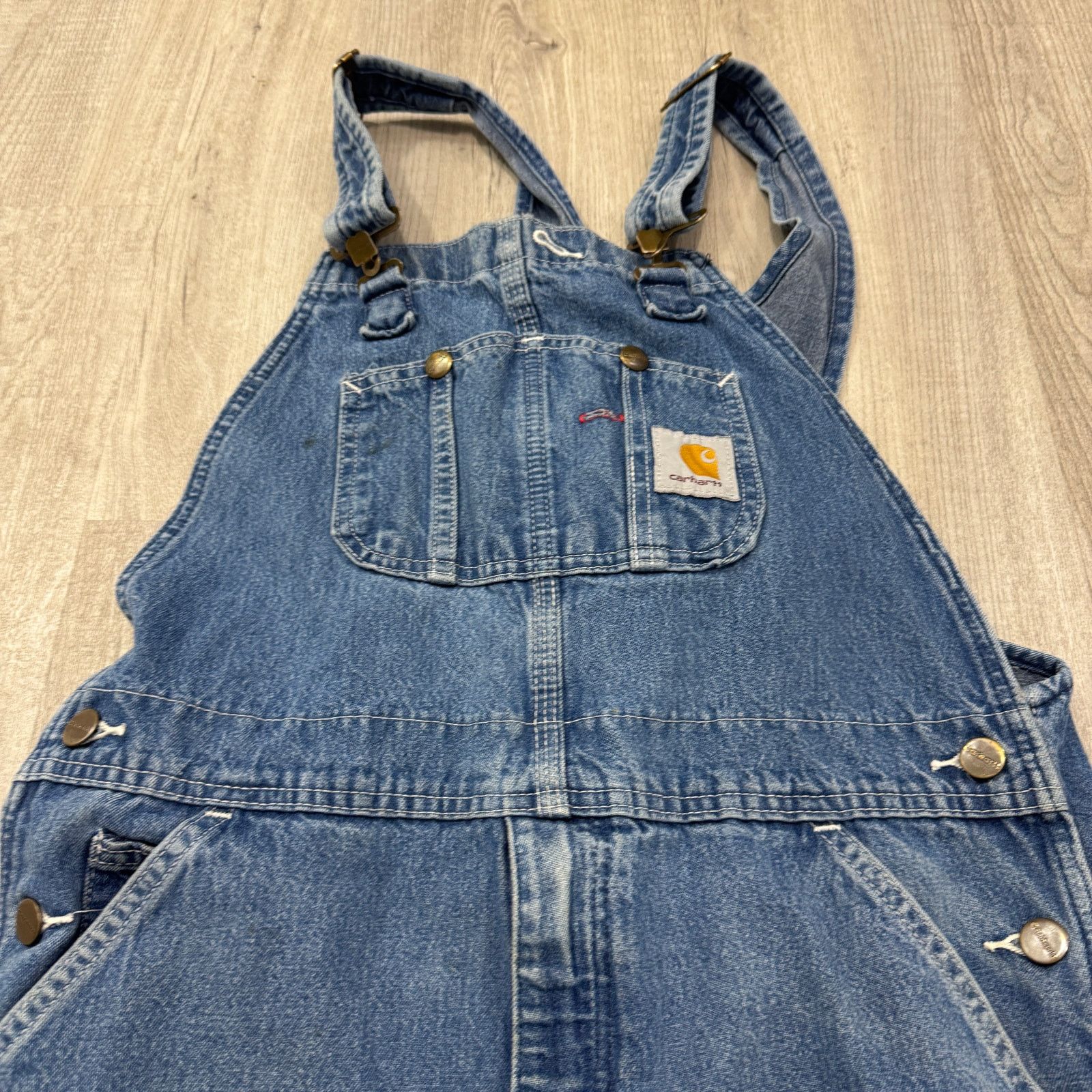 Carhartt Vintage Carhartt Overalls Men's 34 Blue 27" Inseam Denim Size US 34 / EU 50 - 5 Thumbnail