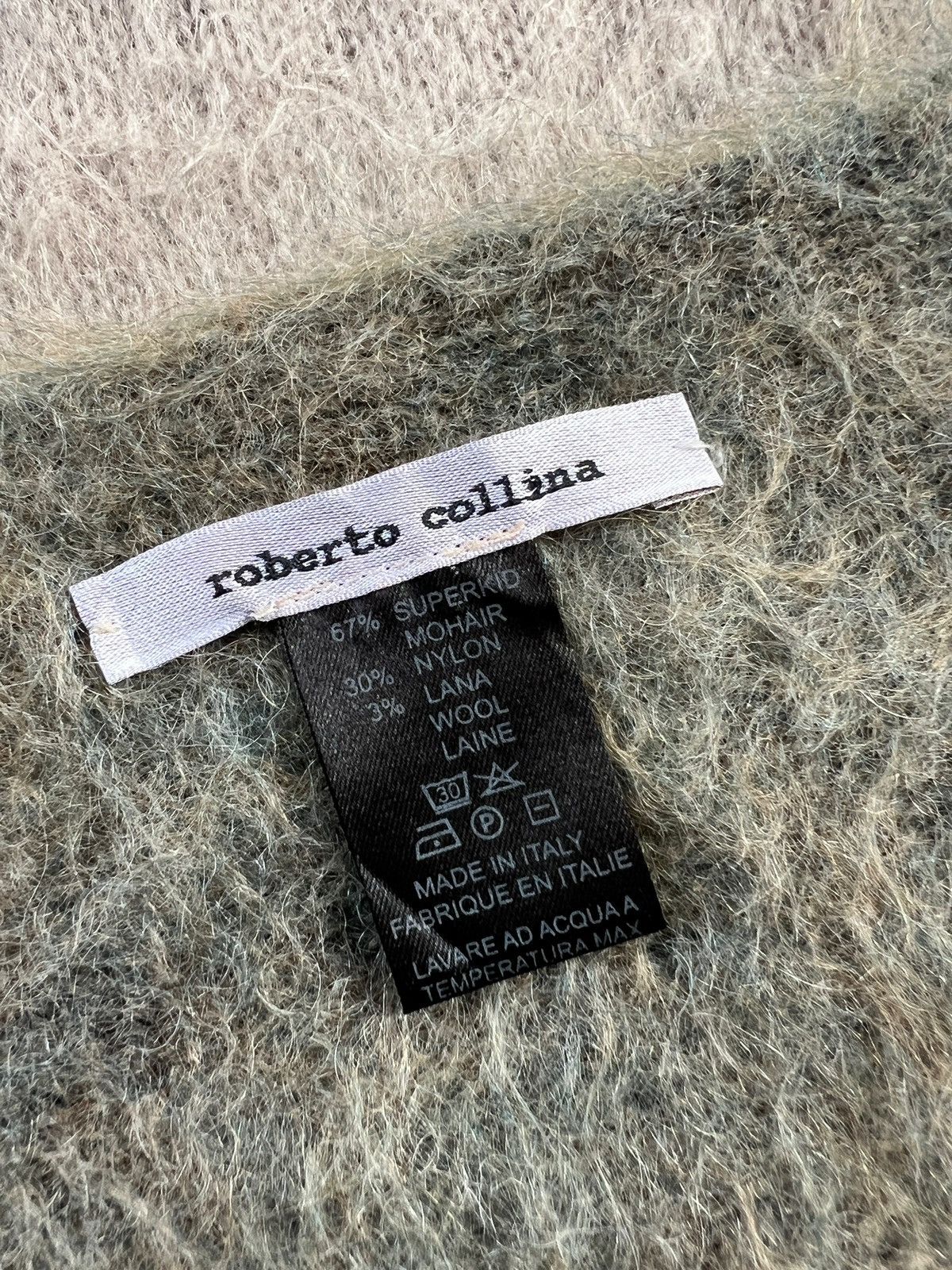 Designer × Roberto Collina Roberto Collina Superkid Mohair V-Neck Sweater Size S / US 4 / IT 40 - 9 Thumbnail