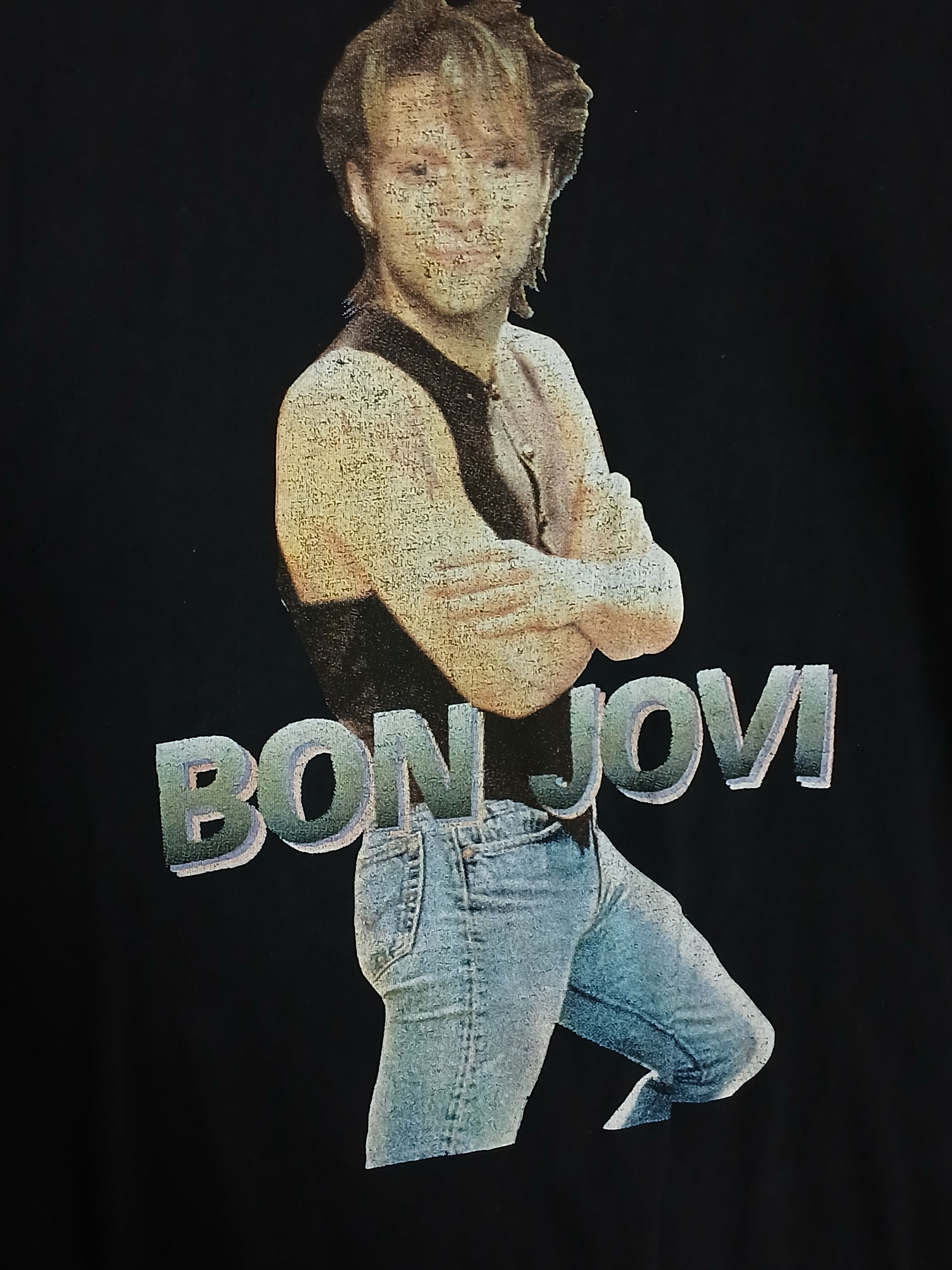 Band Tees × Bon Jovi × Vintage Vintage Bon Jovi Single Stitch T-Shirt Size US XL / EU 56 / 4 - 3 Thumbnail