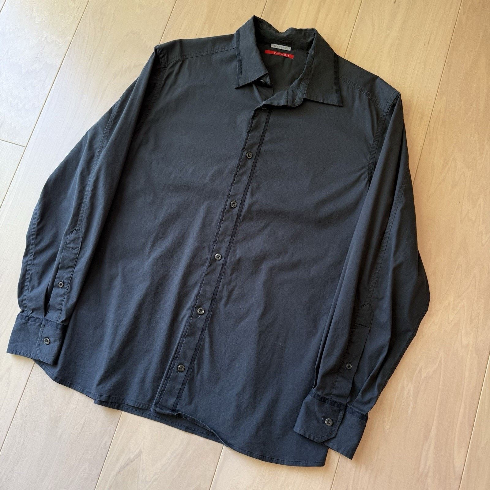 Prada Prada Shirt 42 Black Made Romania Casual Button Up New York Size US M / EU 48-50 / 2 - 9 Thumbnail
