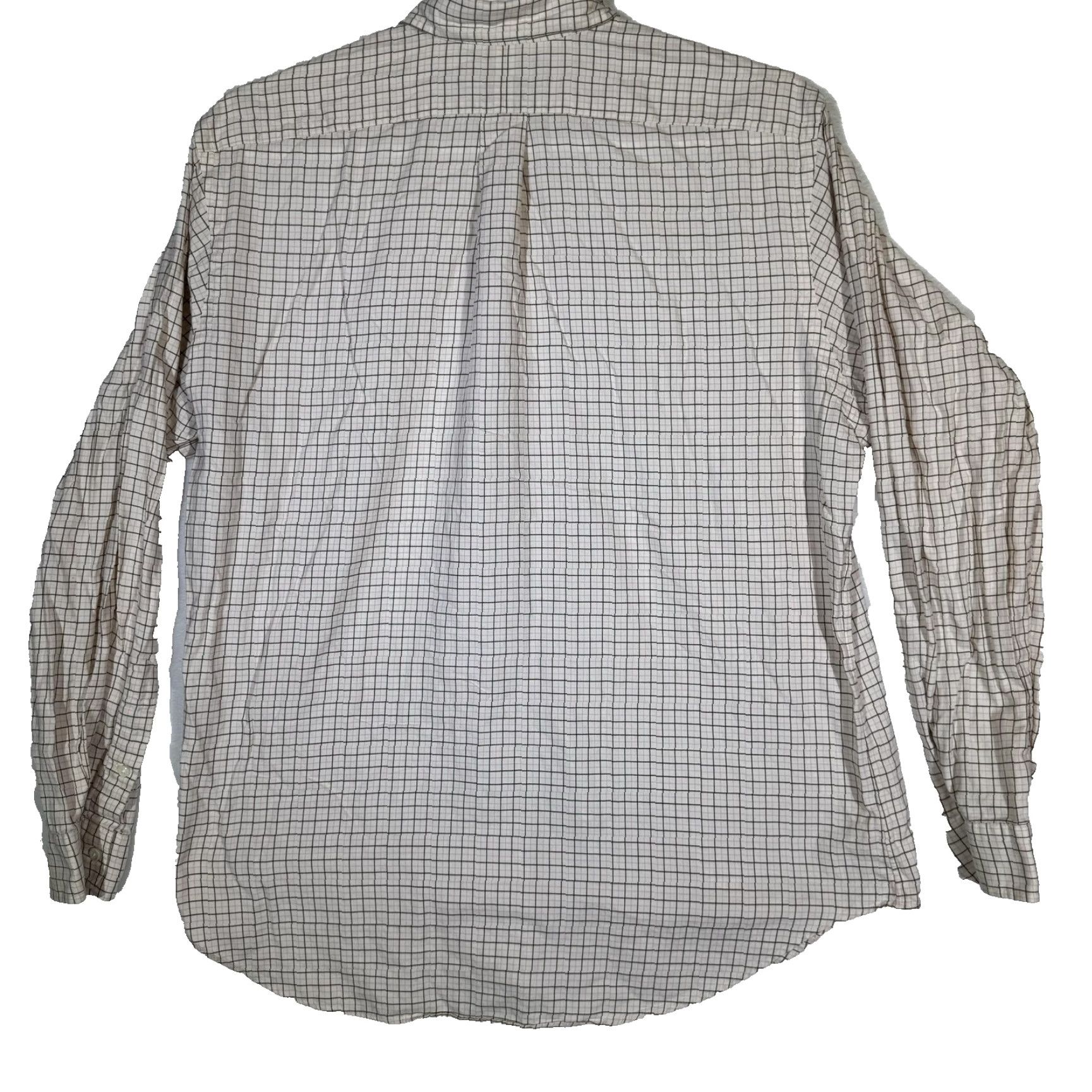 Ralph Lauren Ralph Lauren Shirt Mens XL Cream Tattersall Plaid Classic Fit Long Sleeve Pony Size US XL / EU 56 / 4 - 2 Thumbnail