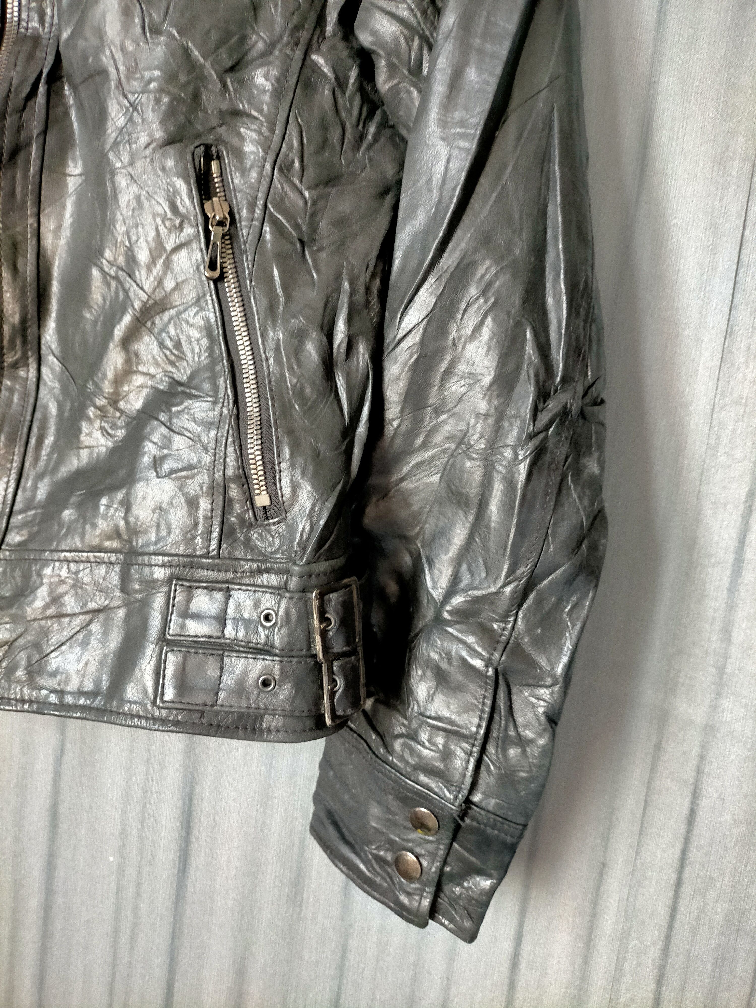 Tete Homme Tete Homme Issey Miyake Vintage Leather Ramones Jacket Size US M / EU 48-50 / 2 - 8 Thumbnail