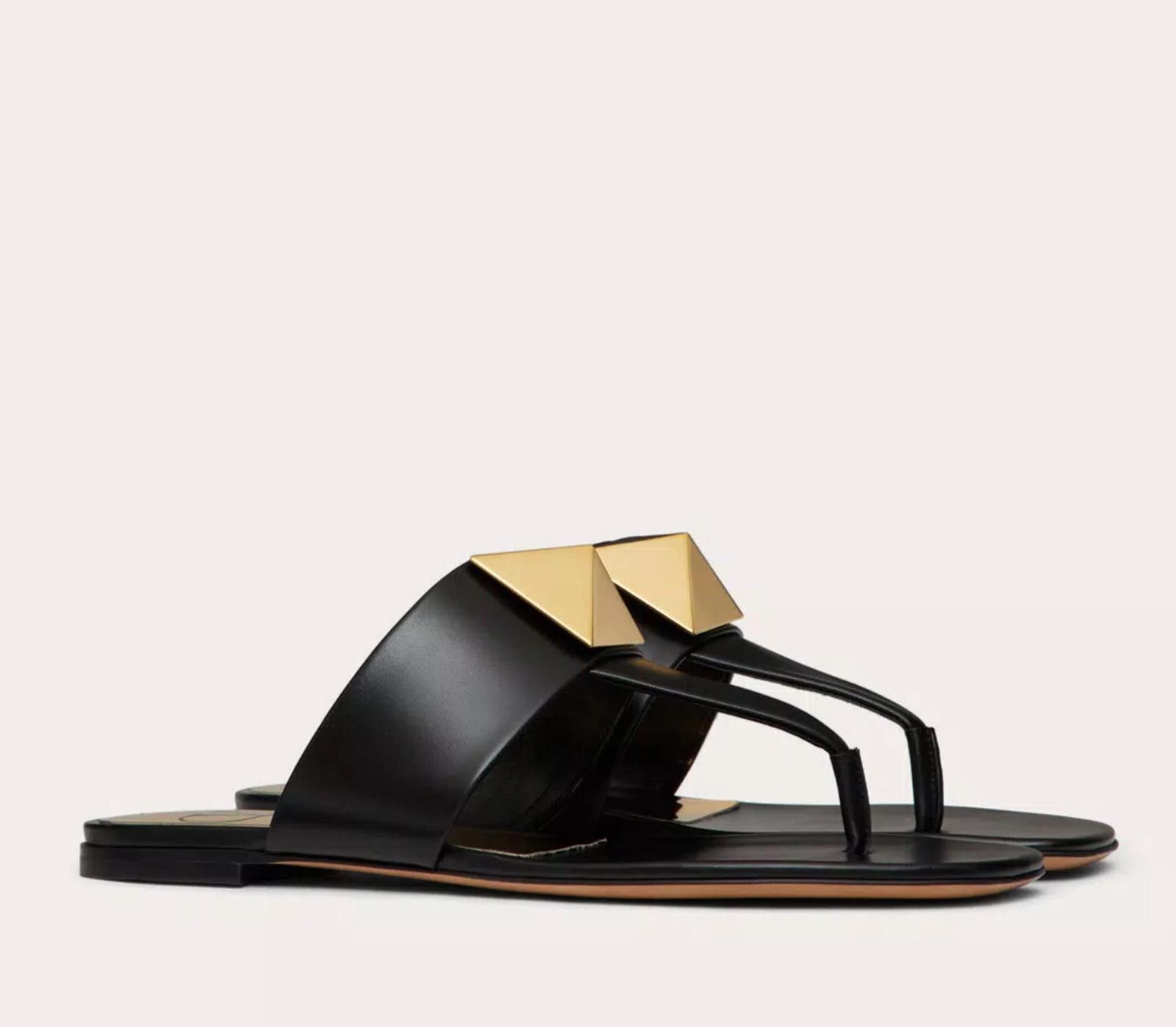 Other Valentino One Stud Flat Thong Sandal Size US 7.5 / IT 37.5 - 2 Thumbnail