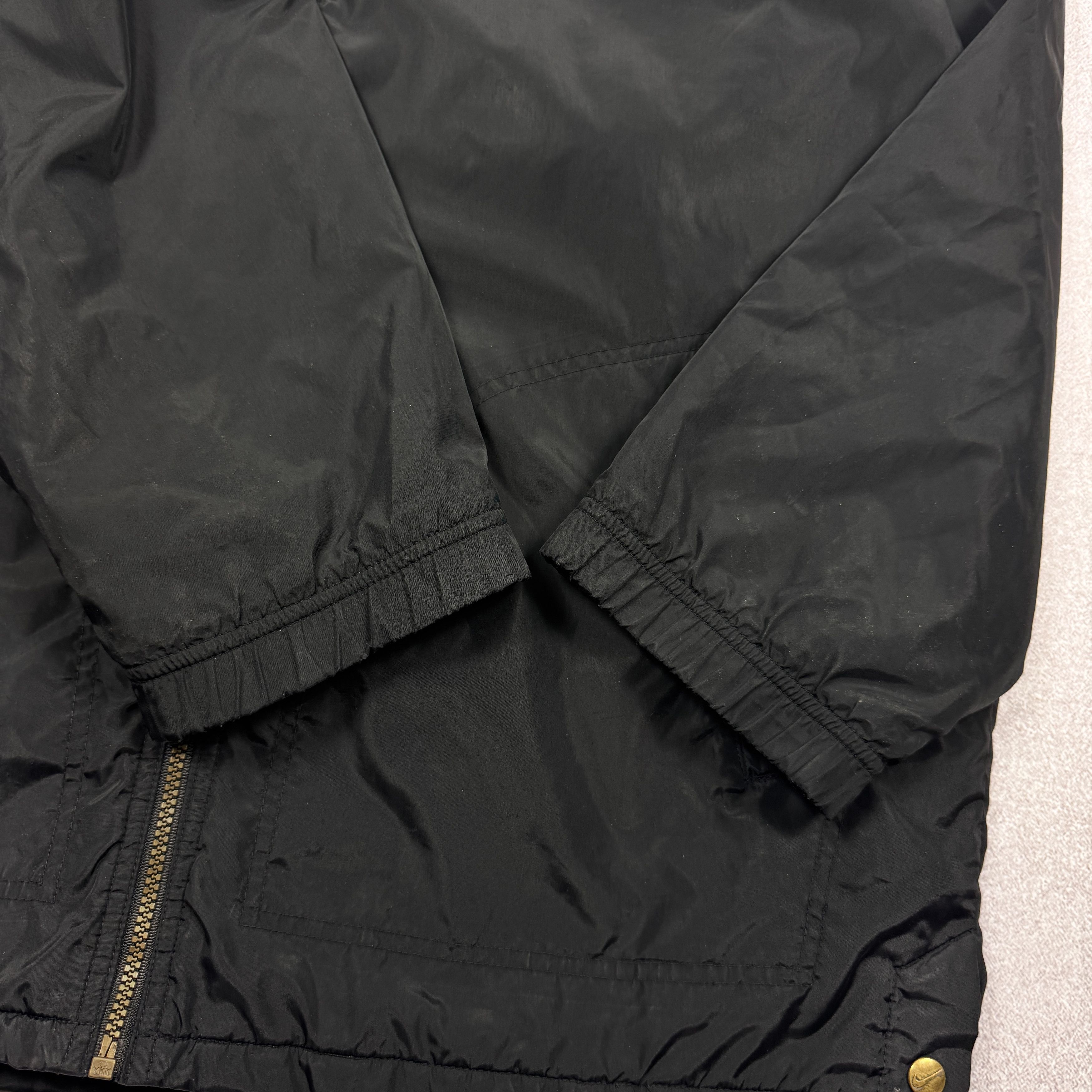Nike 00s Vintage Nike Backside Big Logo Black Nylon Jacket XXL Size US XXL / EU 58 / 5 - 8 Thumbnail