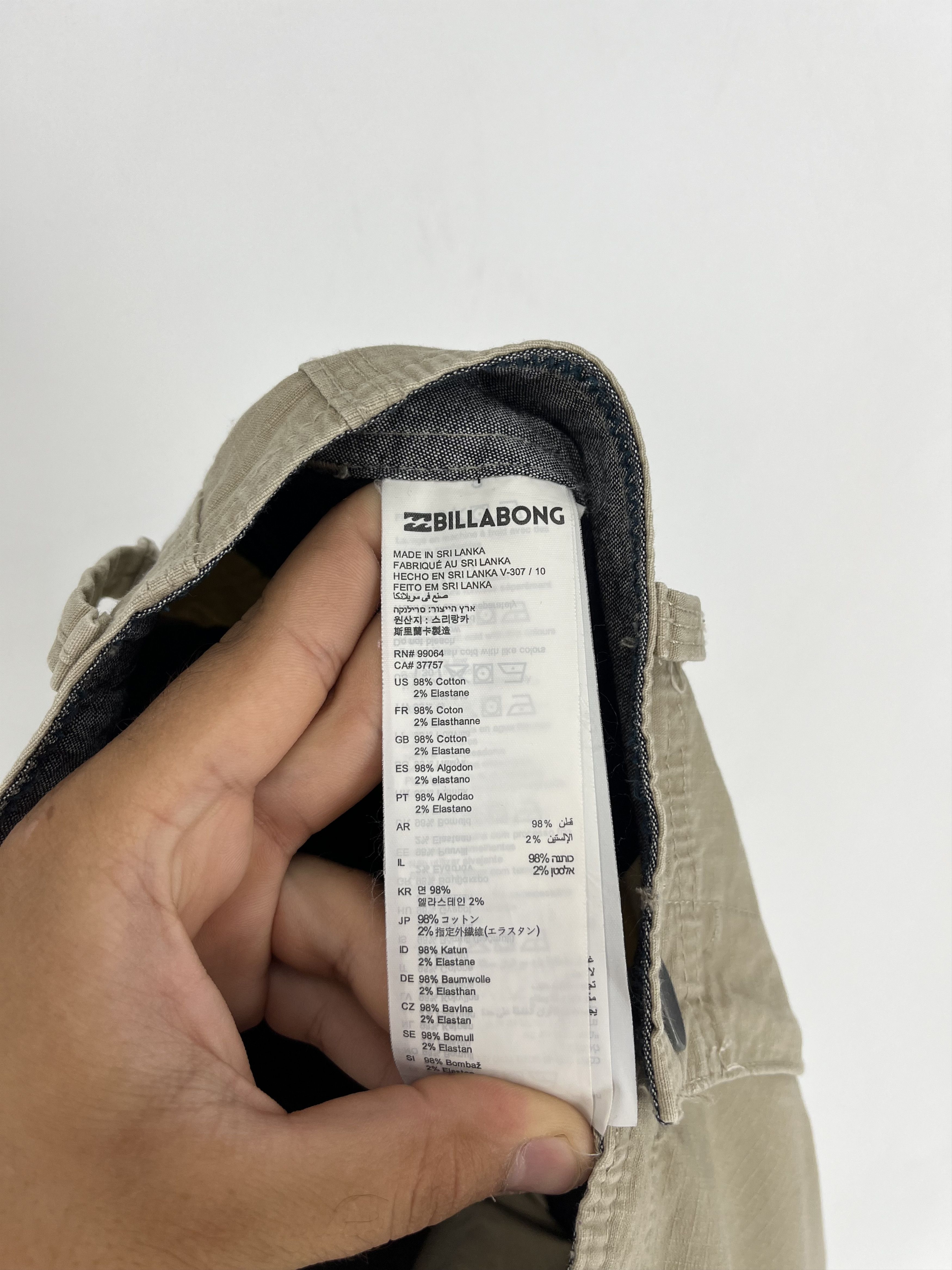 Billabong × Vintage Crazy Vintage Y2K Billabong Cargo Shorts Baggy Skater Grunge Size US 33 - 11 Thumbnail