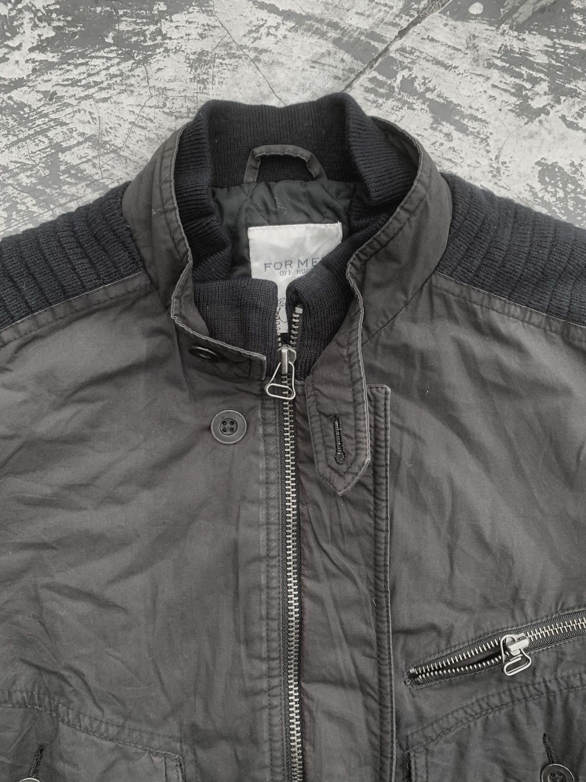 If Six Was Nine Vintage Panelled Flight Jacket Multi Pocket Double Collar Size US M / EU 48-50 / 2 - 6 Thumbnail