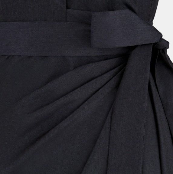 Dior o1w1db10824 Mid-Length Draped Dress in Navy Blue Size M / US 6-8 / IT 42-44 - 3 Thumbnail