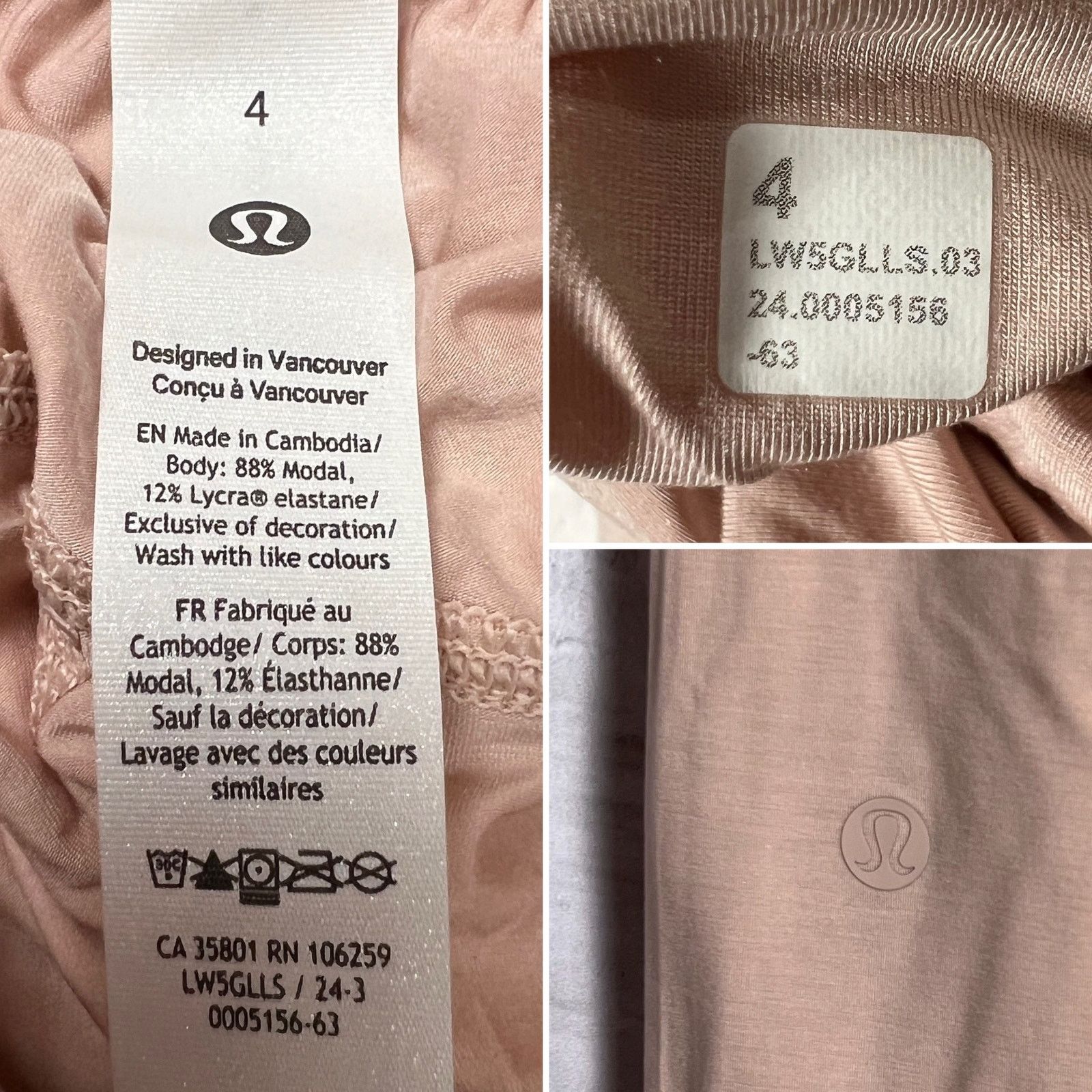 Lululemon Lululemon Modal High Rise Wide Leg Lounge Pant Pink Size 4 Size 27" / US 4 / IT 40 - 3 Thumbnail