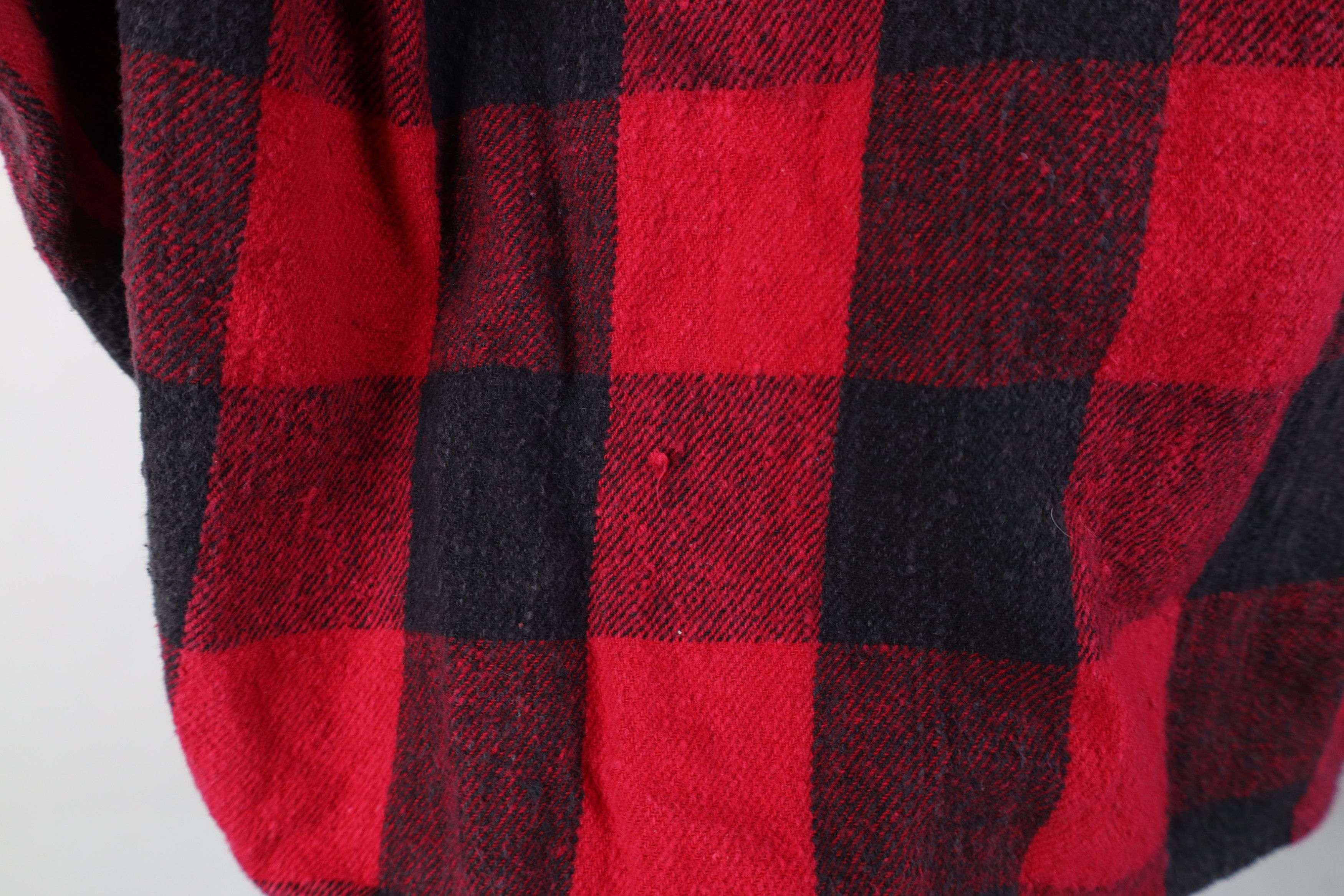 Vintage Vintage 90s Streetwear Heavyweight Button Shirt Plaid Size US XL / EU 56 / 4 - 11 Thumbnail