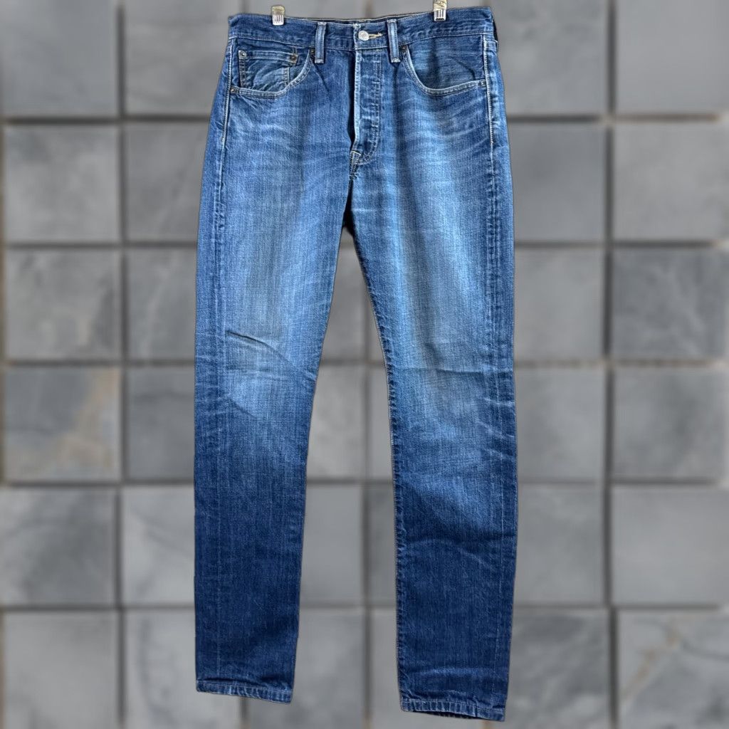 Levi's Levi's 501 Jeans Men 32x34 Blue Denim Pant Button Fly Leg Opening Altered Tapered Size US 32 / EU 48 - 1 Thumbnail