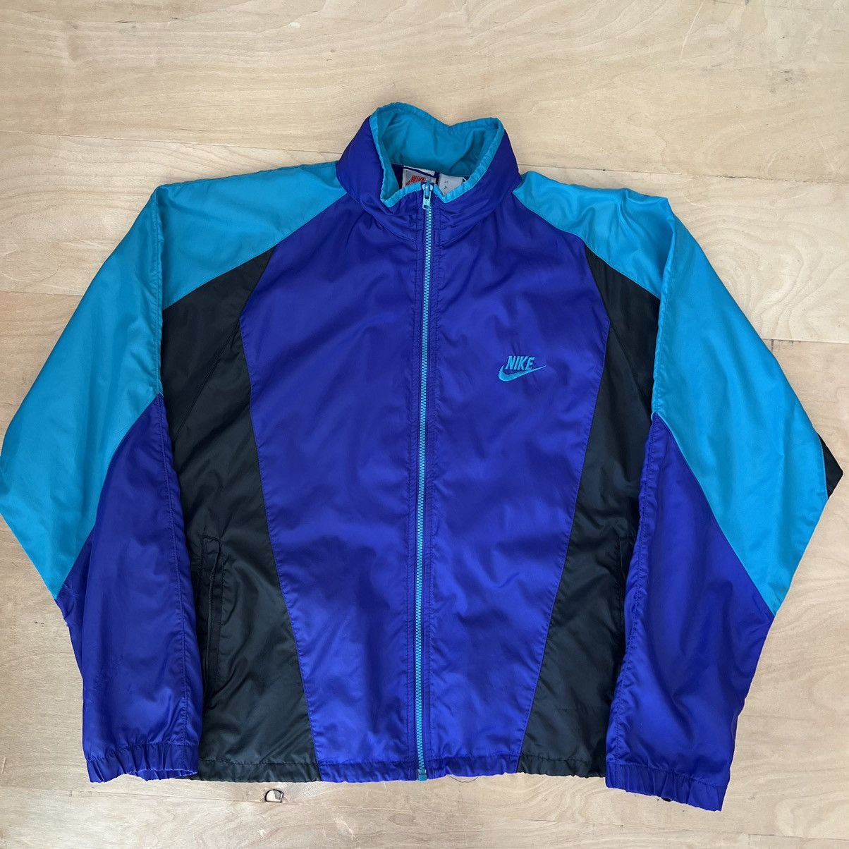 Nike × Vintage Vintage Nike Windbreaker Small Purple 90s Oregon Sportswear Size US S / EU 44-46 / 1 - 1 Thumbnail