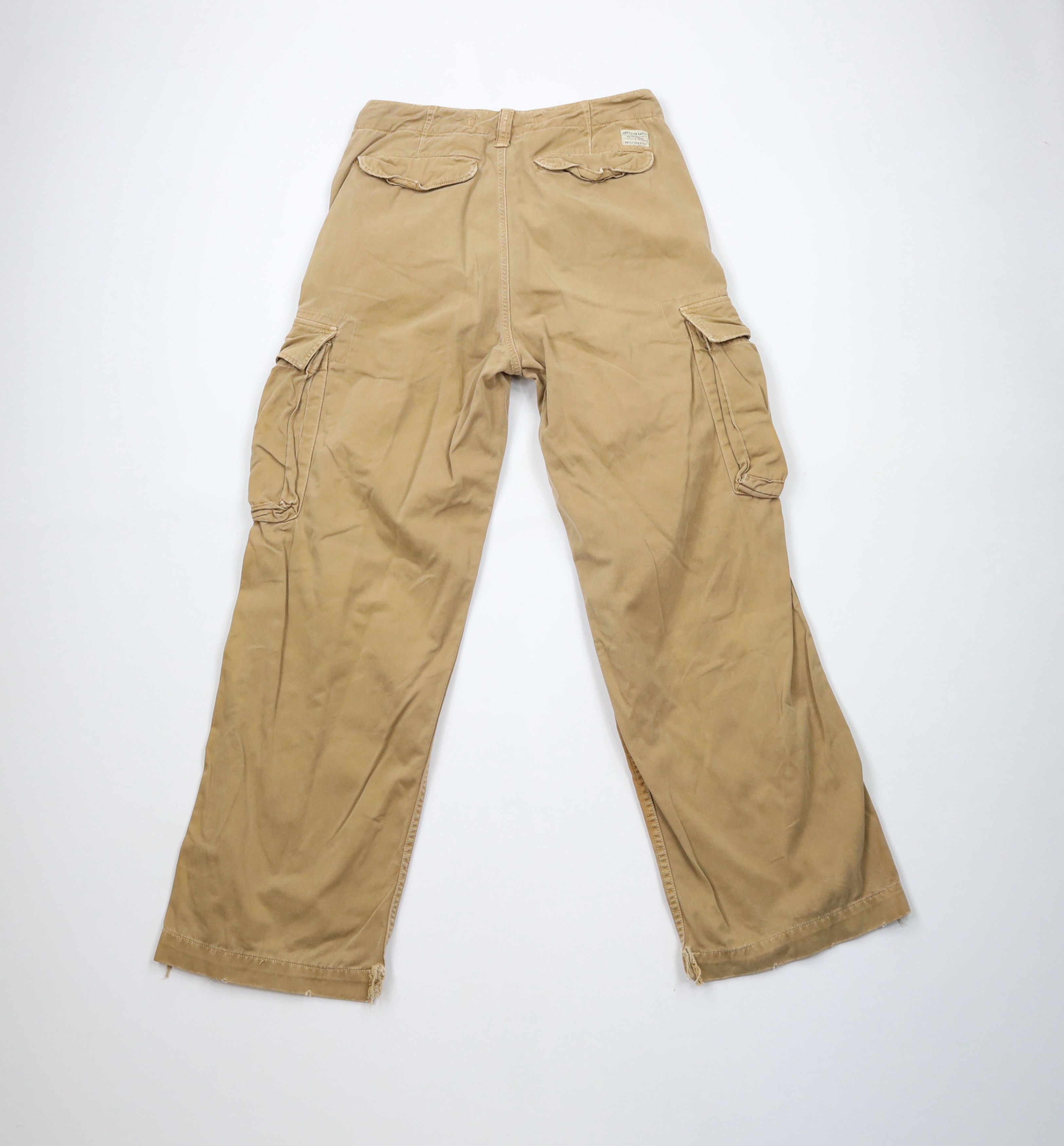 American Eagle Outfitters × Vintage Vintage 90s Y2K American Eagle Baggy Wide Leg Cargo Pants Size US 29 - 10 Thumbnail