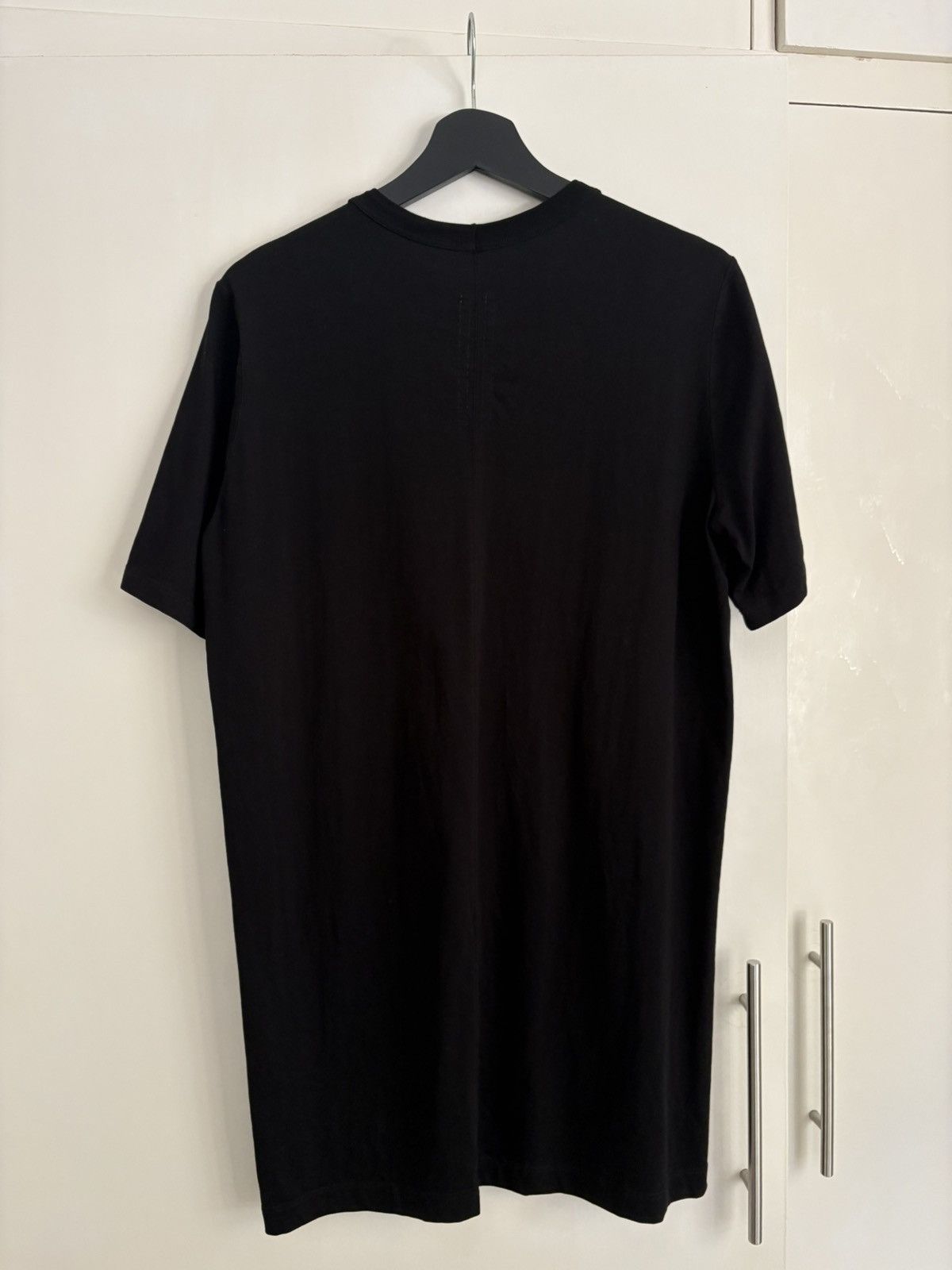 Rick Owens S/S 2025 Hollywood Black Short Level T-Shirt Size US S / EU 44-46 / 1 - 2 Thumbnail