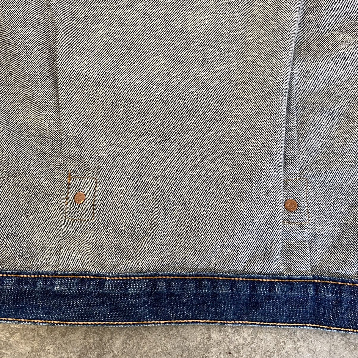 Evisu VTG 90’s Evis Type 1 Cinch Back Pleated Denim Jacket Size US S / EU 44-46 / 1 - 21 Thumbnail