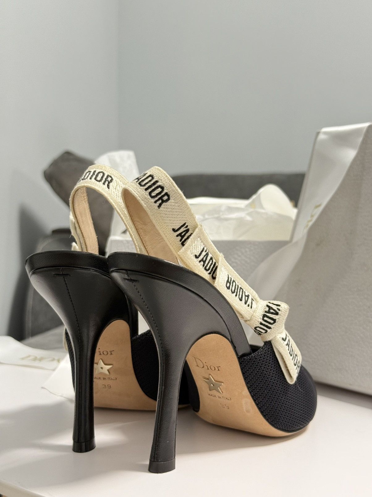 Dior Women's J'Adior Slingback Pumps Technical Fabric 100 Size US 9 / IT 39 - 8 Thumbnail