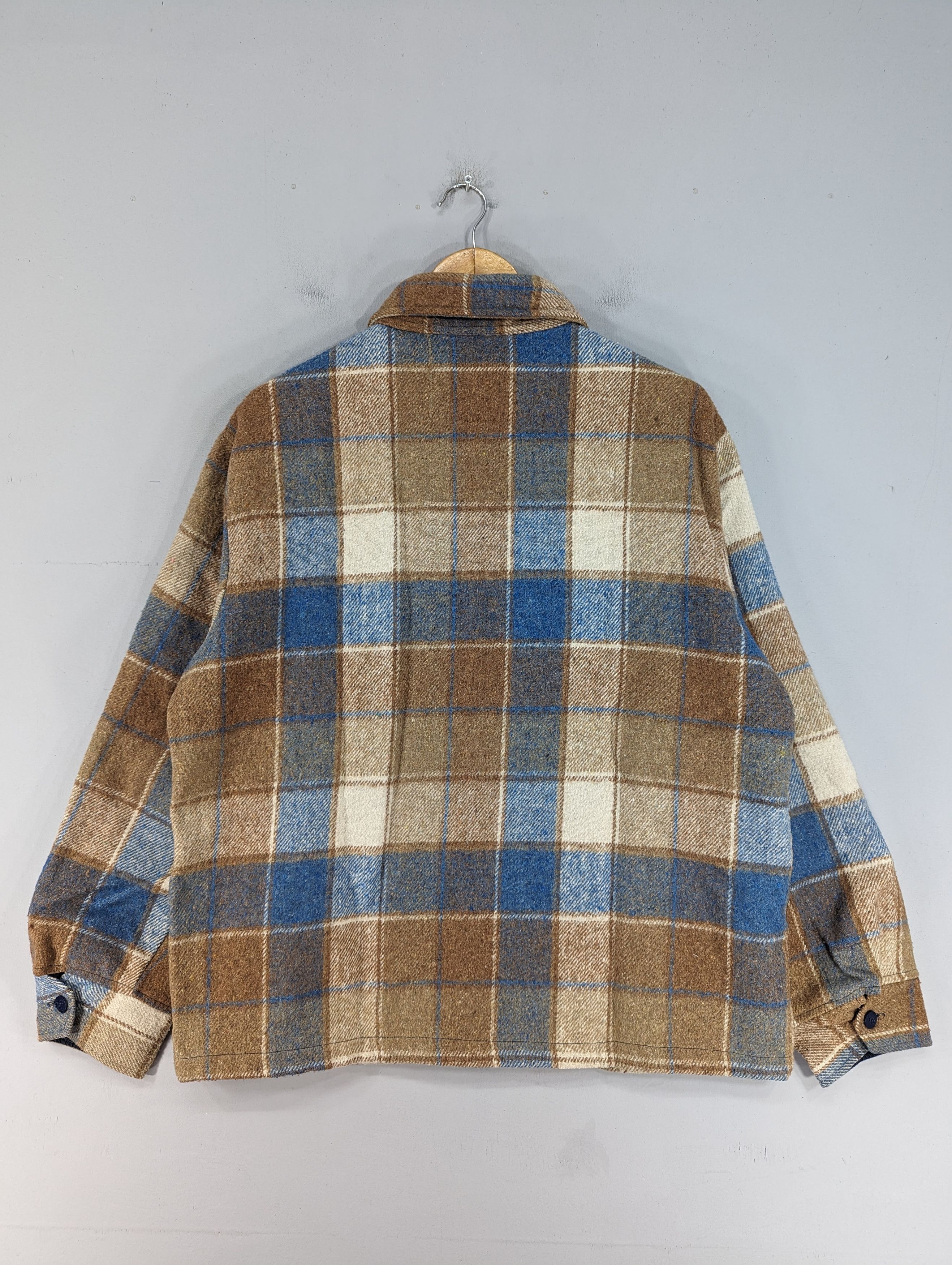 Sears 🔥RARE🔥Vintage Sears Button Ups Plaid Jacket Size US L / EU 52-54 / 3 - 11 Thumbnail