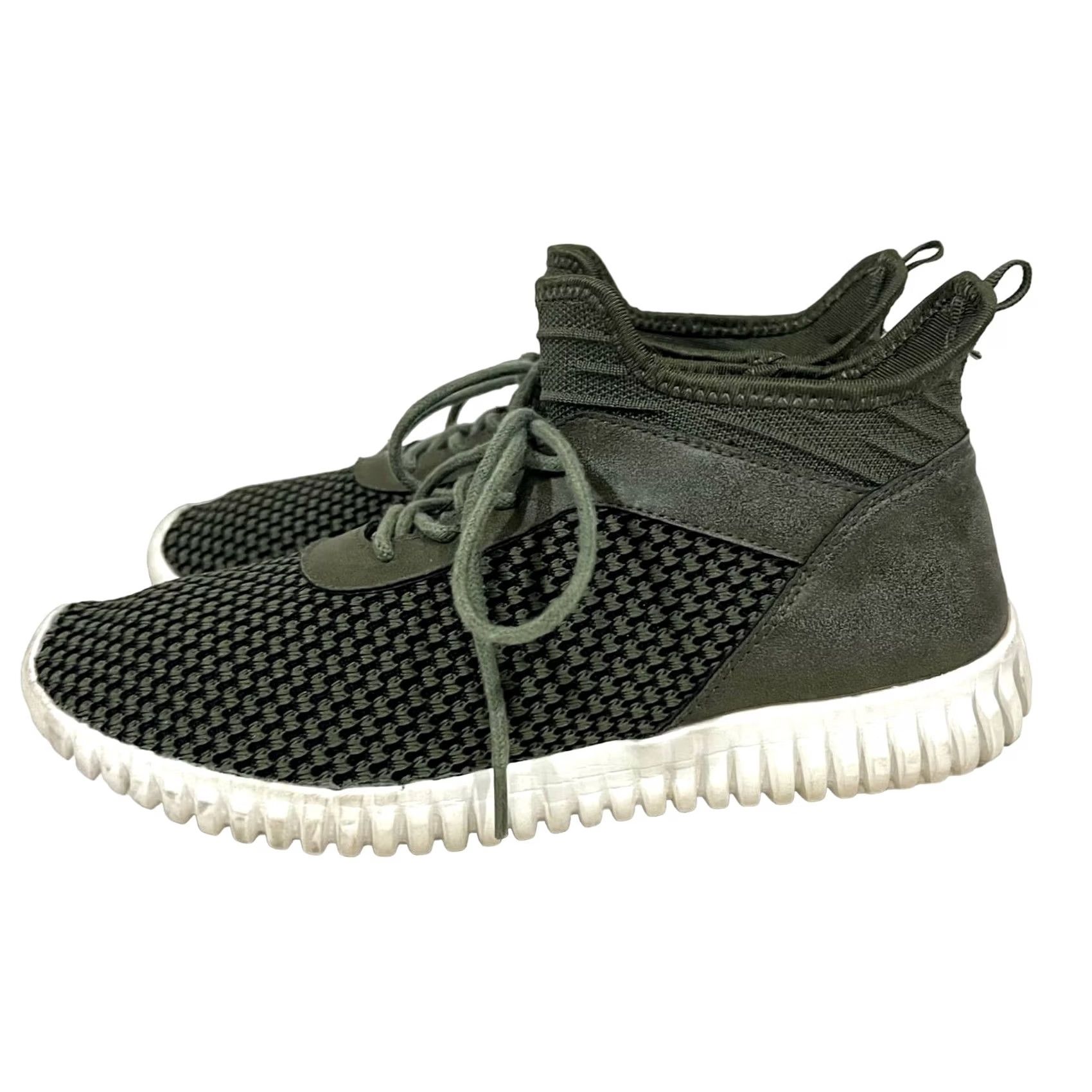Vintage Dirty Laundry HarlenFabric Hight Top Olive Green 8.5 M Womens Sneakers Size M / US 6-8 / IT 42-44 - 5 Thumbnail