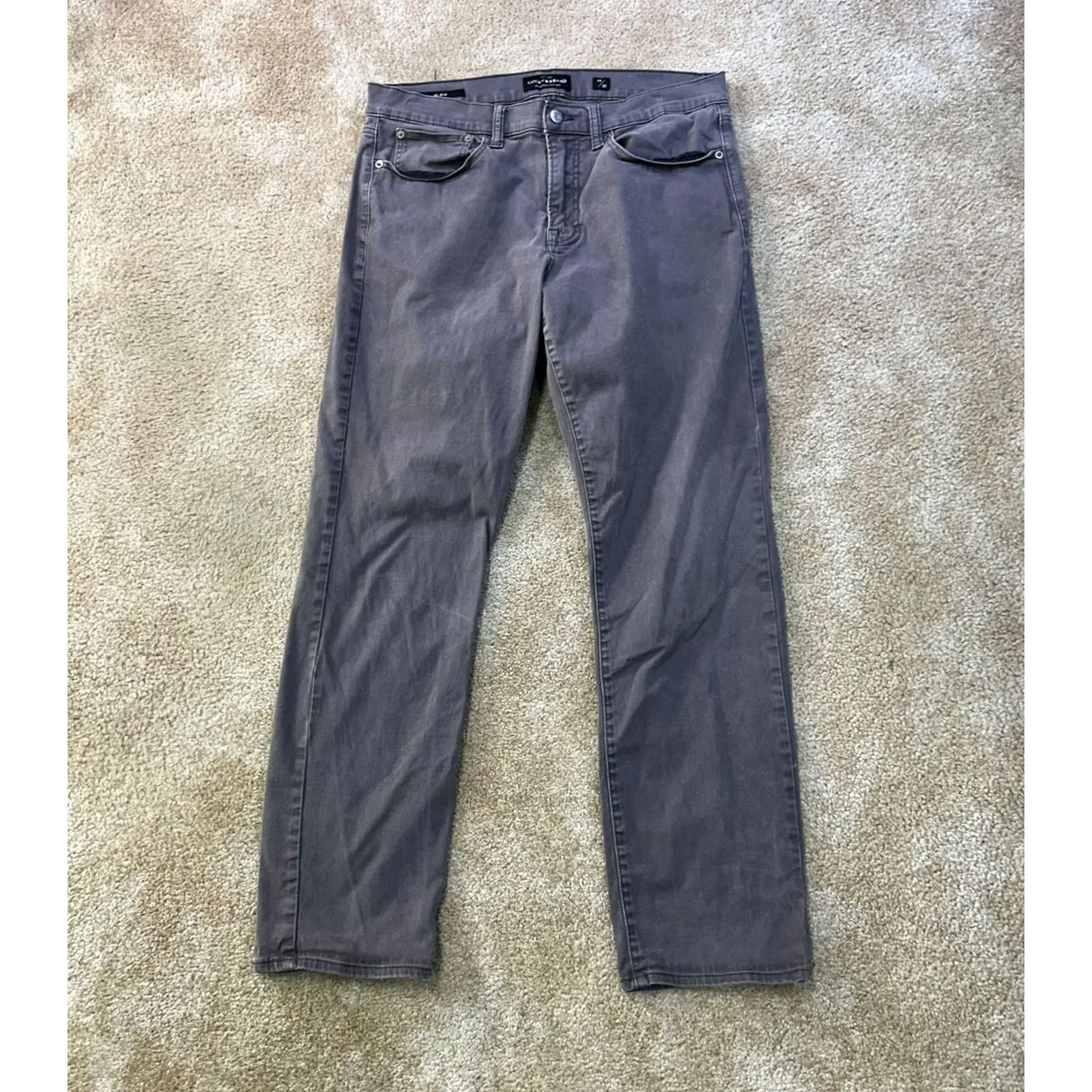 Lucky Brand Lucky Brand Jeans 121 Slim 34x30 Gray Denim Straight Men Size US 34 / EU 50 - 2 Thumbnail