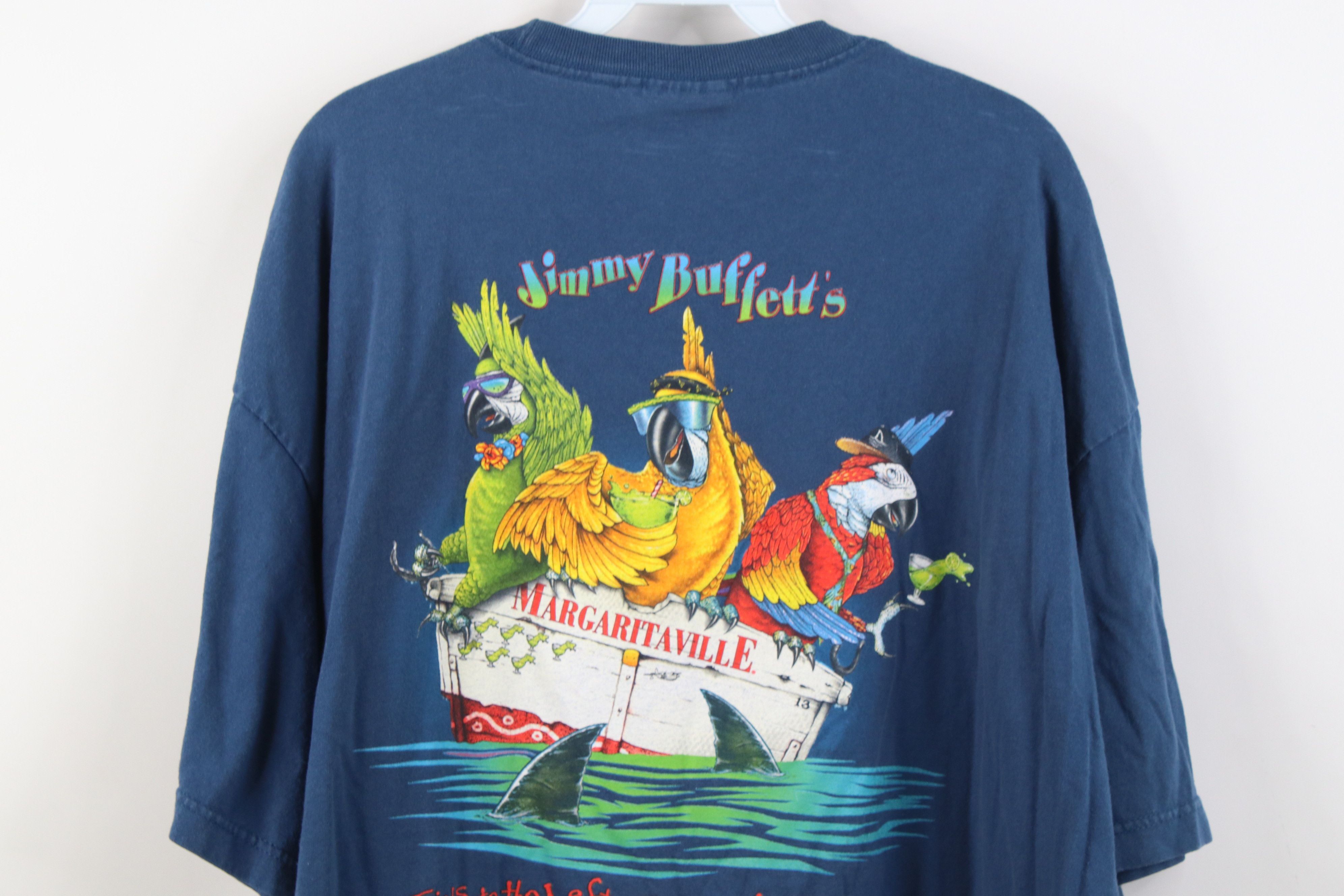 Vintage Vintage Y2K Jimmy Buffett Margaritaville Las Vegas T-Shirt Size US XXL / EU 58 / 5 - 13 Thumbnail
