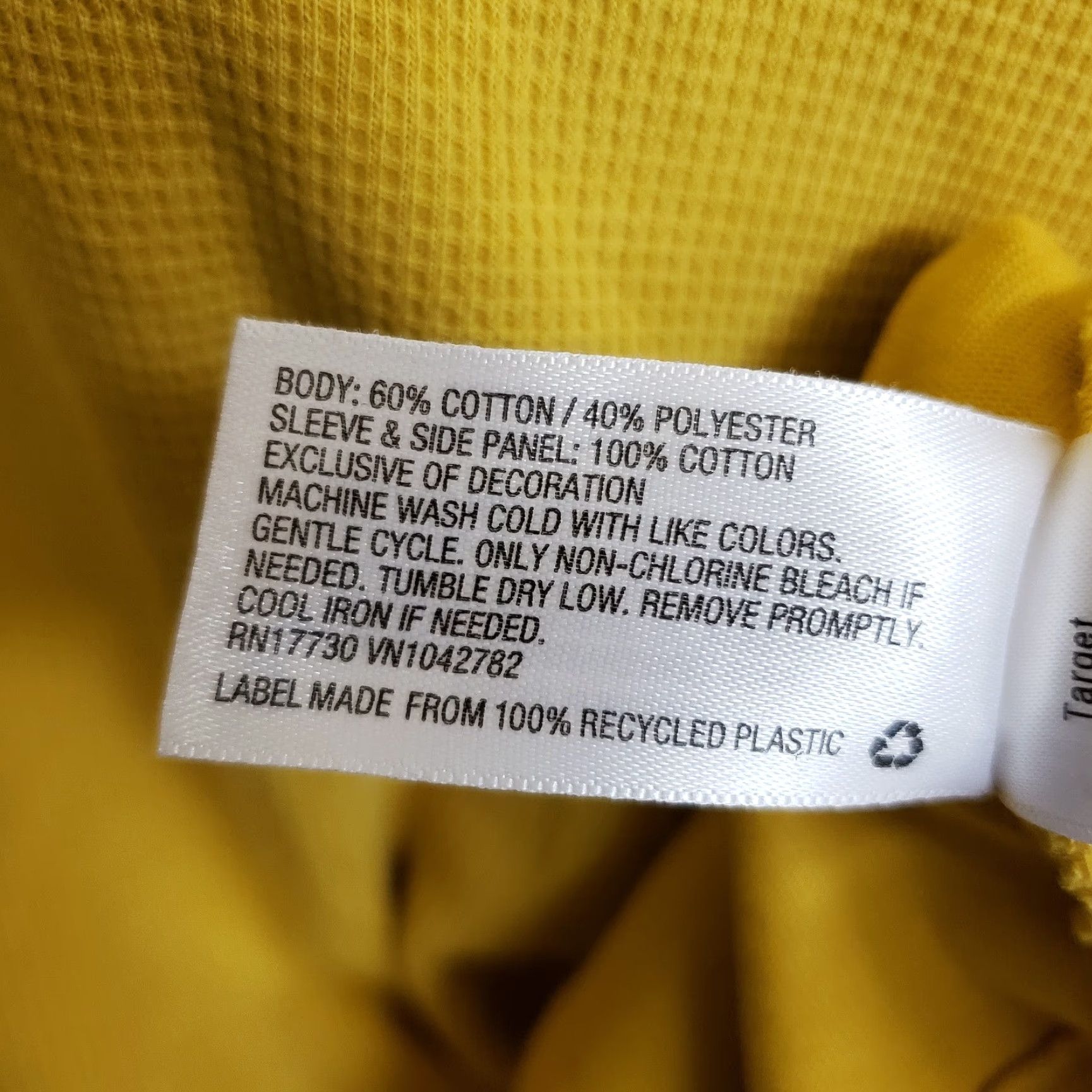 Vintage Wild Fable Womens Thermal Top L Mustard Yellow Long Sleeve Cotton Blend Shirt Womens L Yellow Thermal Size L / US 10 / IT 46 - 7 Thumbnail