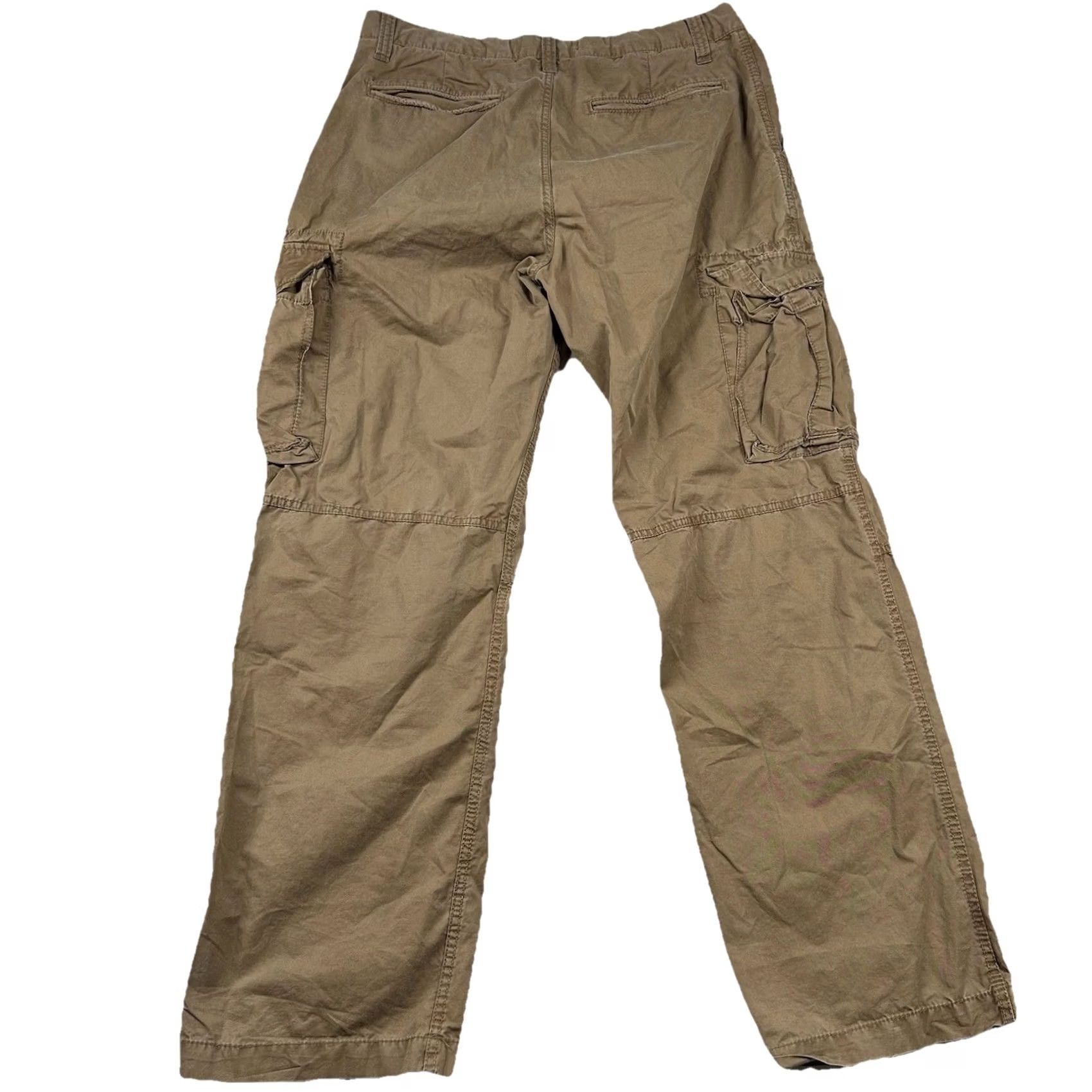 Vintage VINTAGE NAVY Pants Cargo 34x32 Mens Blue Canvas 90s Y2K Army Grunge Utility Straight Size US 34 / EU 50 - 2 Thumbnail