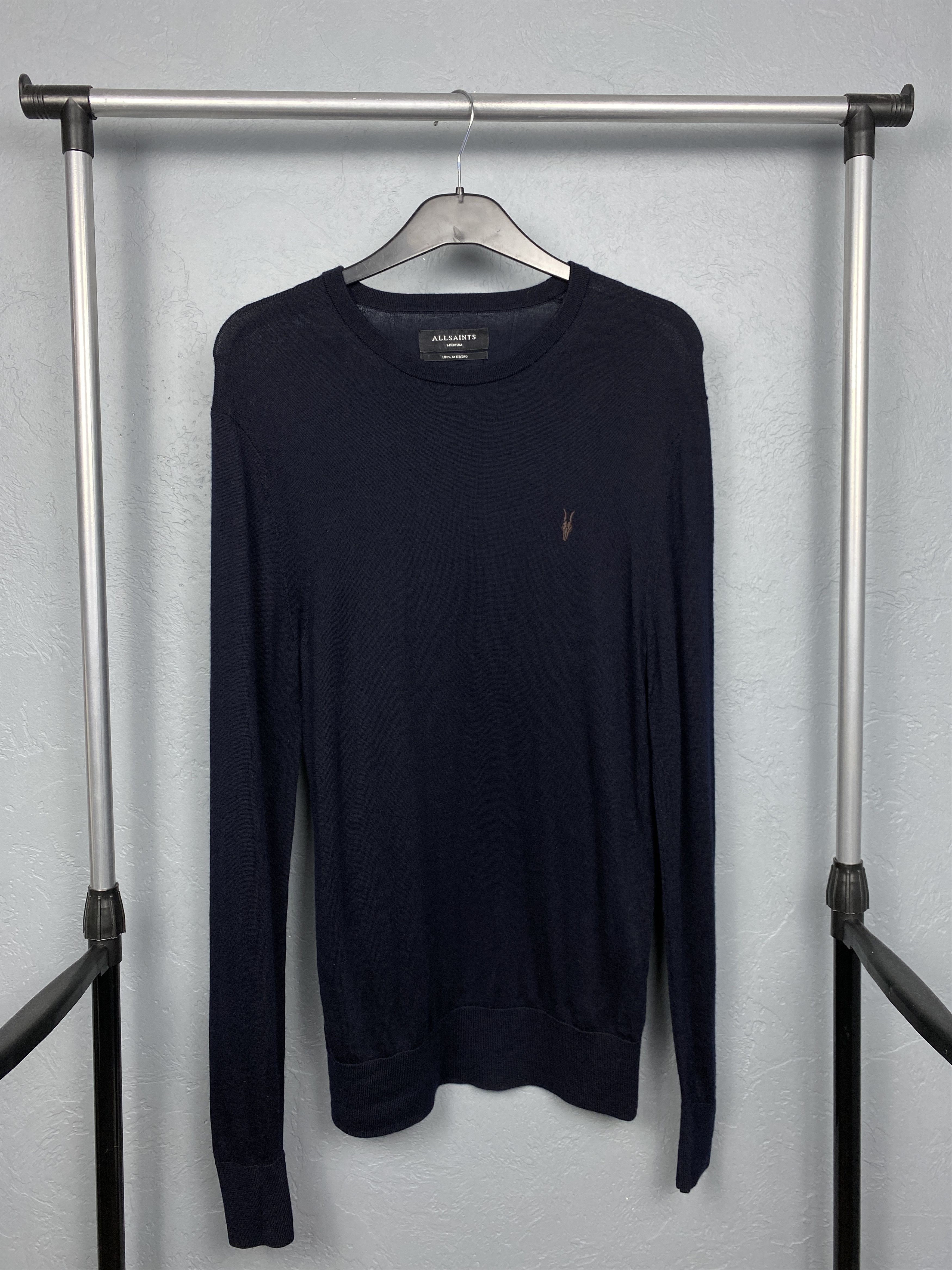Allsaints AllSaints Mens Mode Merino Wool Sweater Size US M / EU 48-50 / 2 - 1 Thumbnail