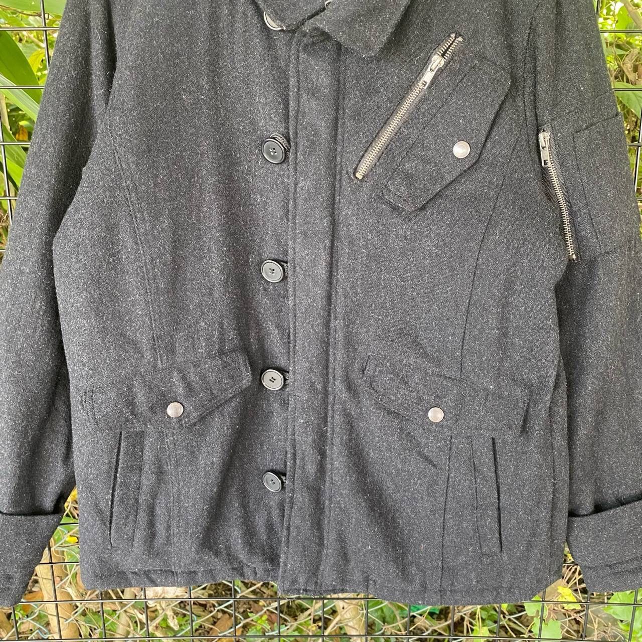 If Six Was Nine × Japanese Brand × NFL Red skins Punk style Multi Pocket Button Up Wool Size US M / EU 48-50 / 2 - 3 Thumbnail