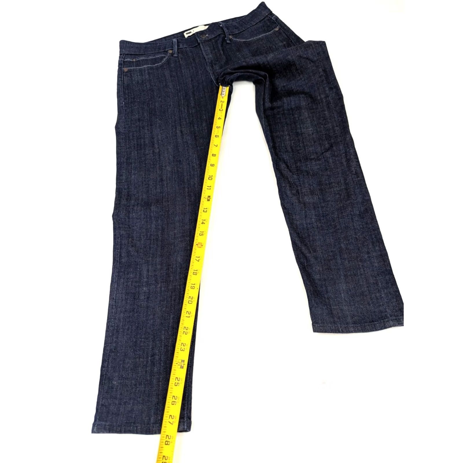 Levi's Levi’s 505 Jeans Straight Leg Jeans Women 6 32.5x27.5 Deep Indigo Blue 5-Pocket Design Medium Denim Cotton Blend Regular Womens Size 28" / US 6 / IT 42 - 3 Thumbnail
