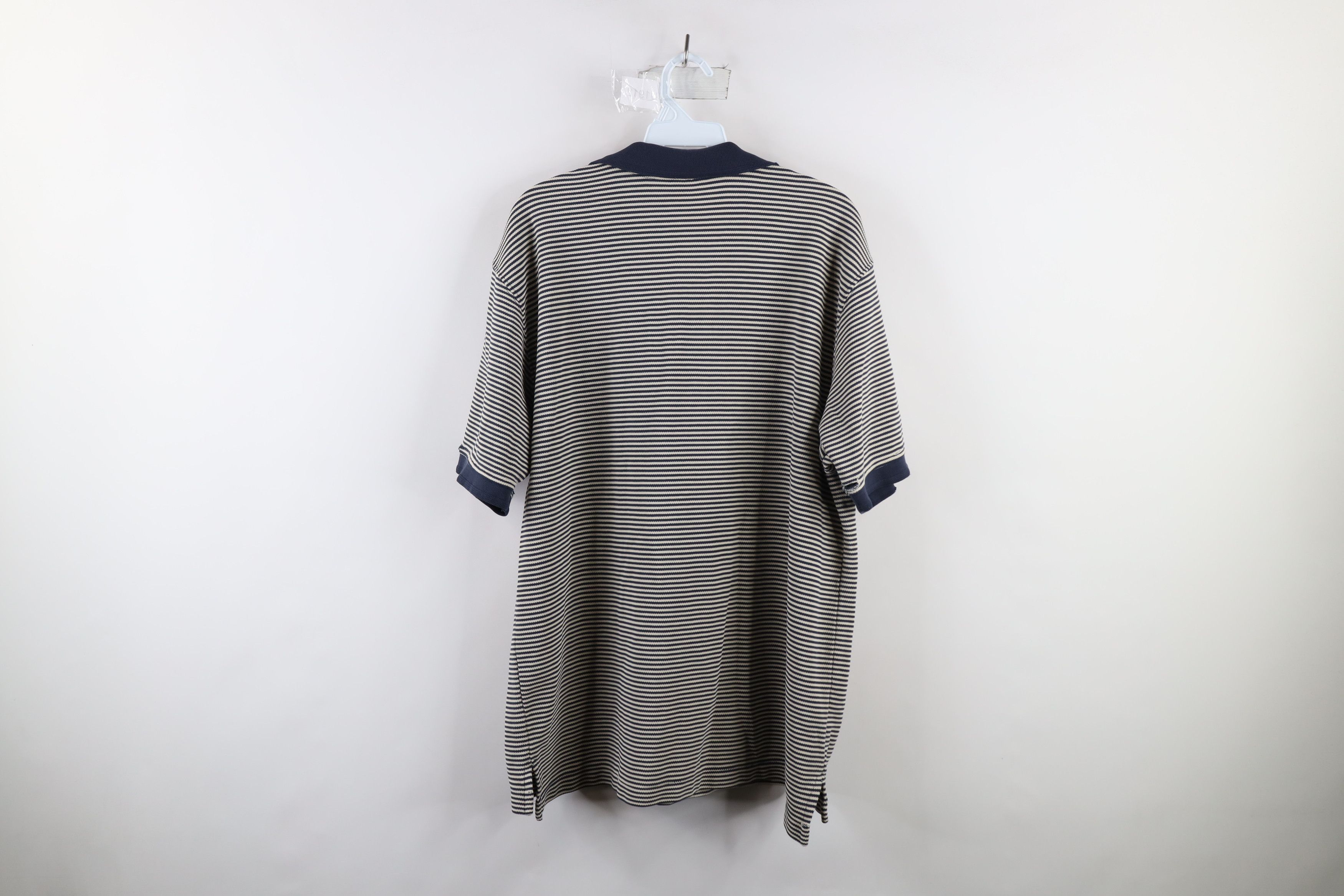 L.L. Bean × Vintage Vintage LL Bean Striped Double L Knit Collared Polo Shirt Size US L / EU 52-54 / 3 - 11 Thumbnail