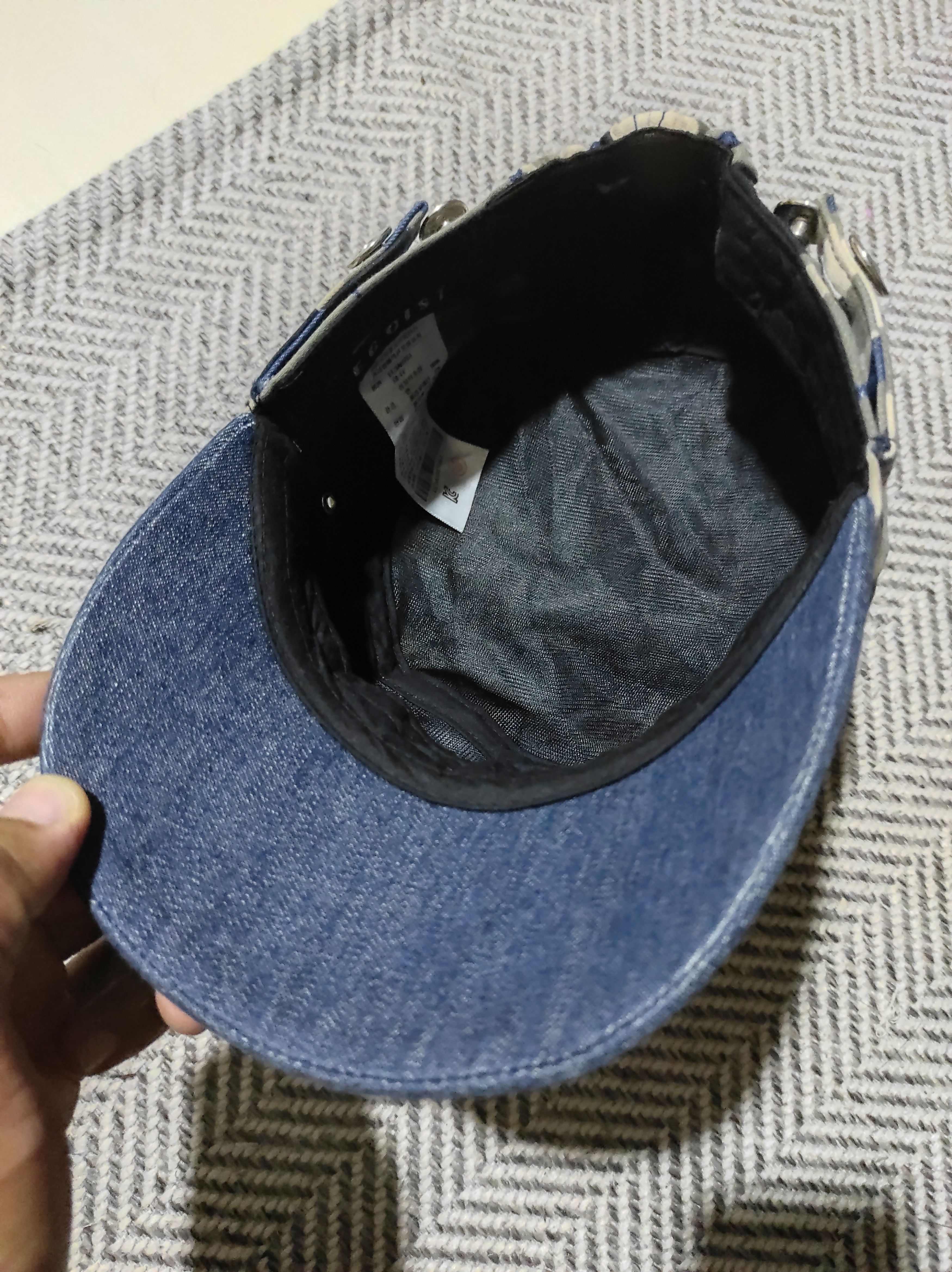 Japanese Brand Egoist Camo Distressed Studded Patrol Hat Size ONE SIZE - 4 Thumbnail