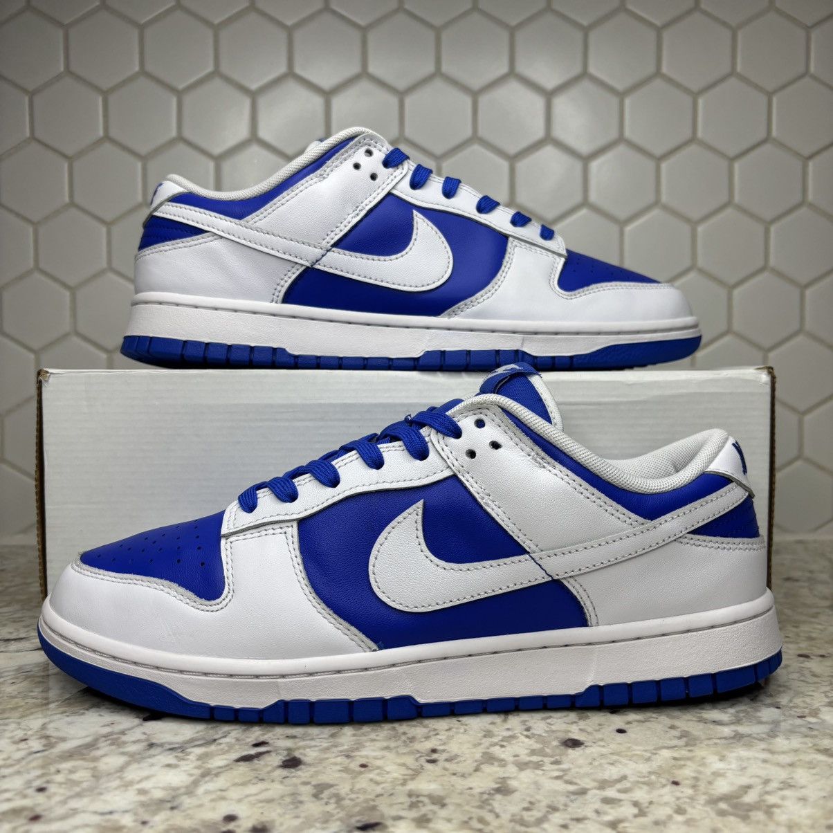 Nike Size 10.5 - Nike Dunk Low Racer Blue white Clean With Box Size US 10.5 / EU 43-44 - 1 Thumbnail