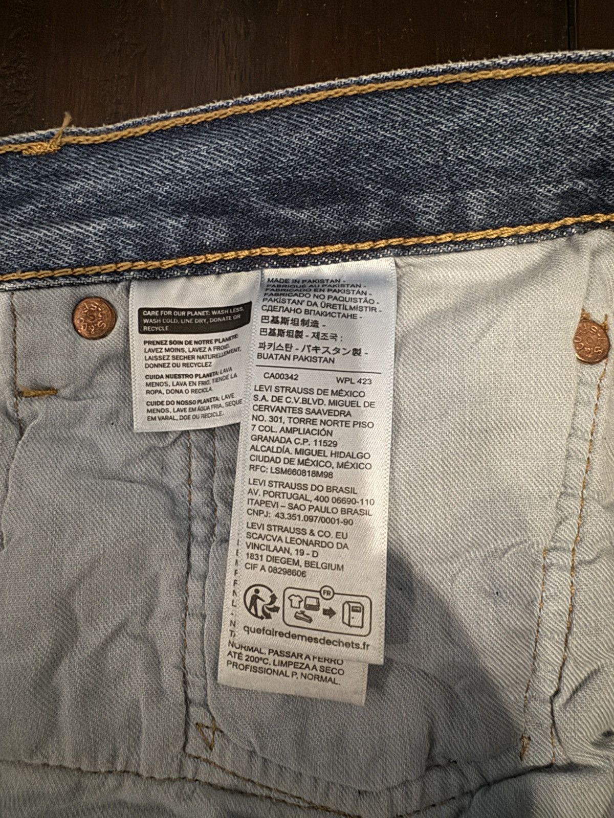 Levi's Levi 501 Blue Wash Jeans Size US 32 / EU 48 - 5 Thumbnail