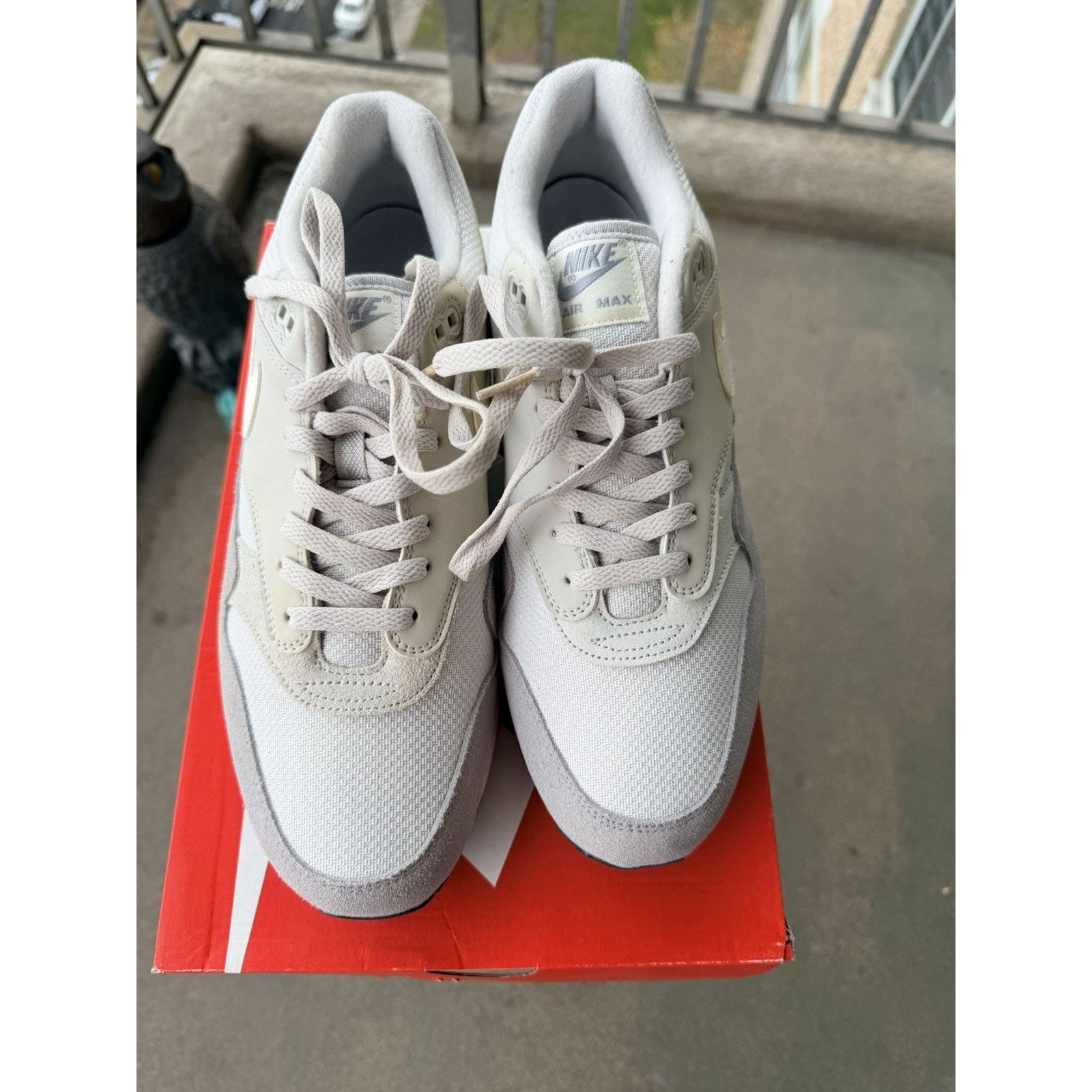 Nike Nike Air Max 1 Grey/White Size 12 AH8145-011 Size US 12 / IT 42 - 1 Thumbnail