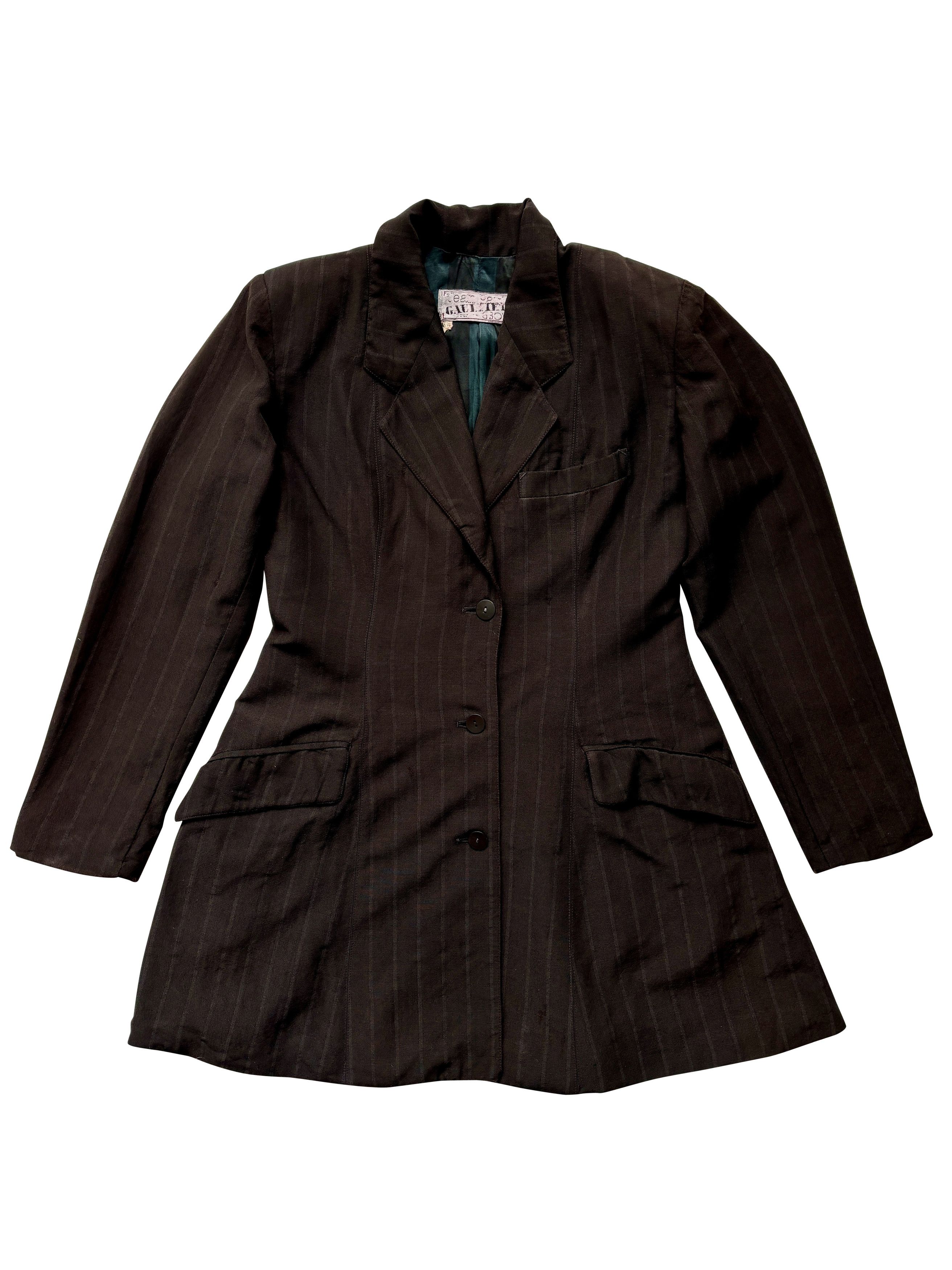 Jean Paul Gaultier ⚡️QUICK SALE⚡️1980's Jean Paul Gaultier Brown Blazer Coat Size M / US 6-8 / IT 42-44 - 1 Thumbnail